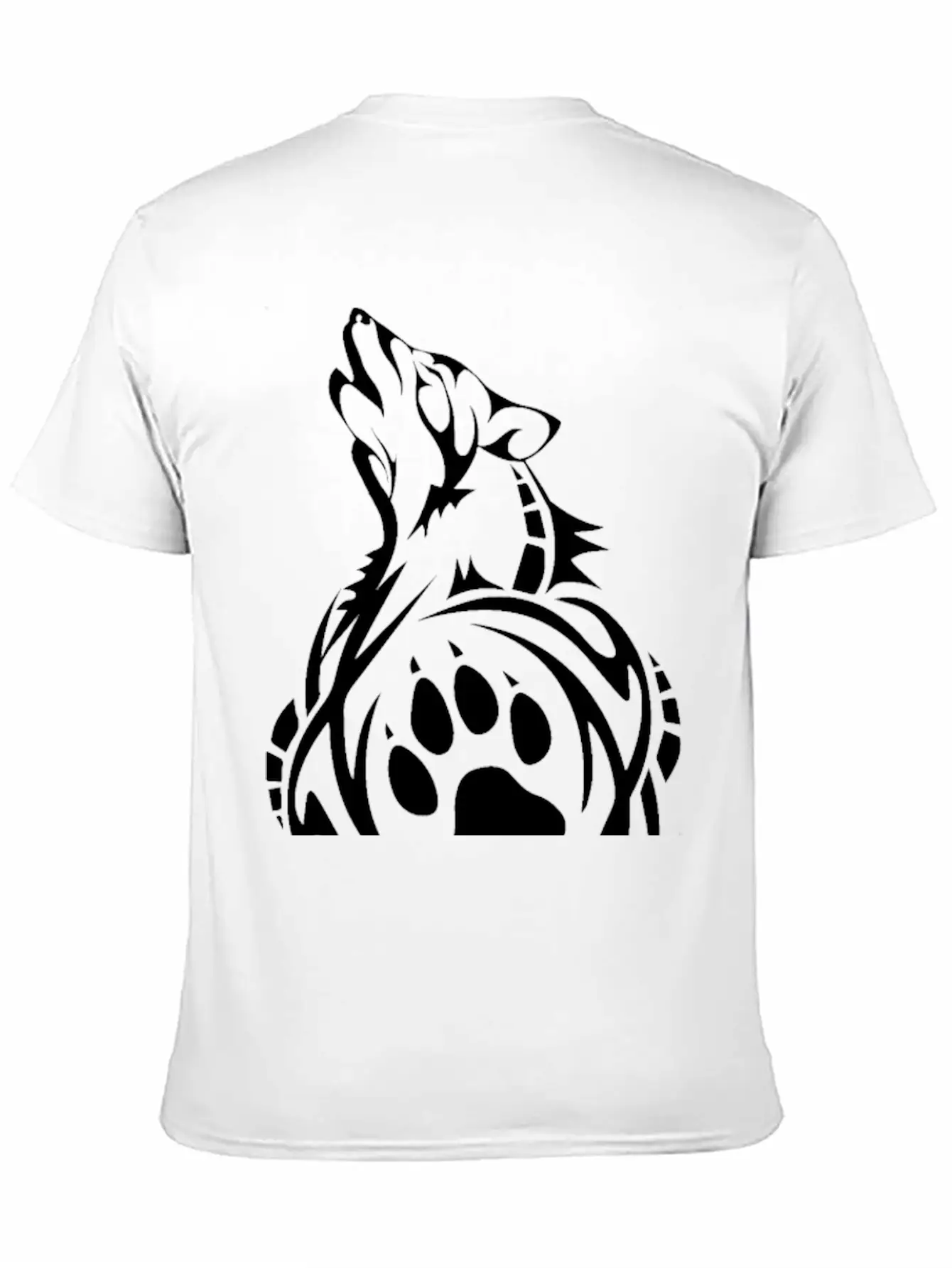 Wolf Native American Tribal Tattoo T-Shirt Breathable Soft Cotton T-Shirt – Timeless Casual Look