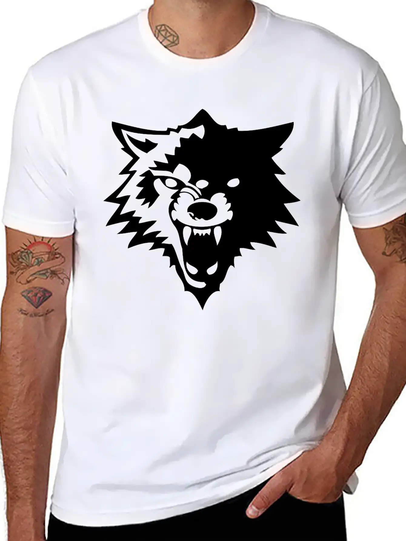 Wolf Or Wolverines? Stylish Everyday T-Shirt – Unisex Basic Cotton Tee