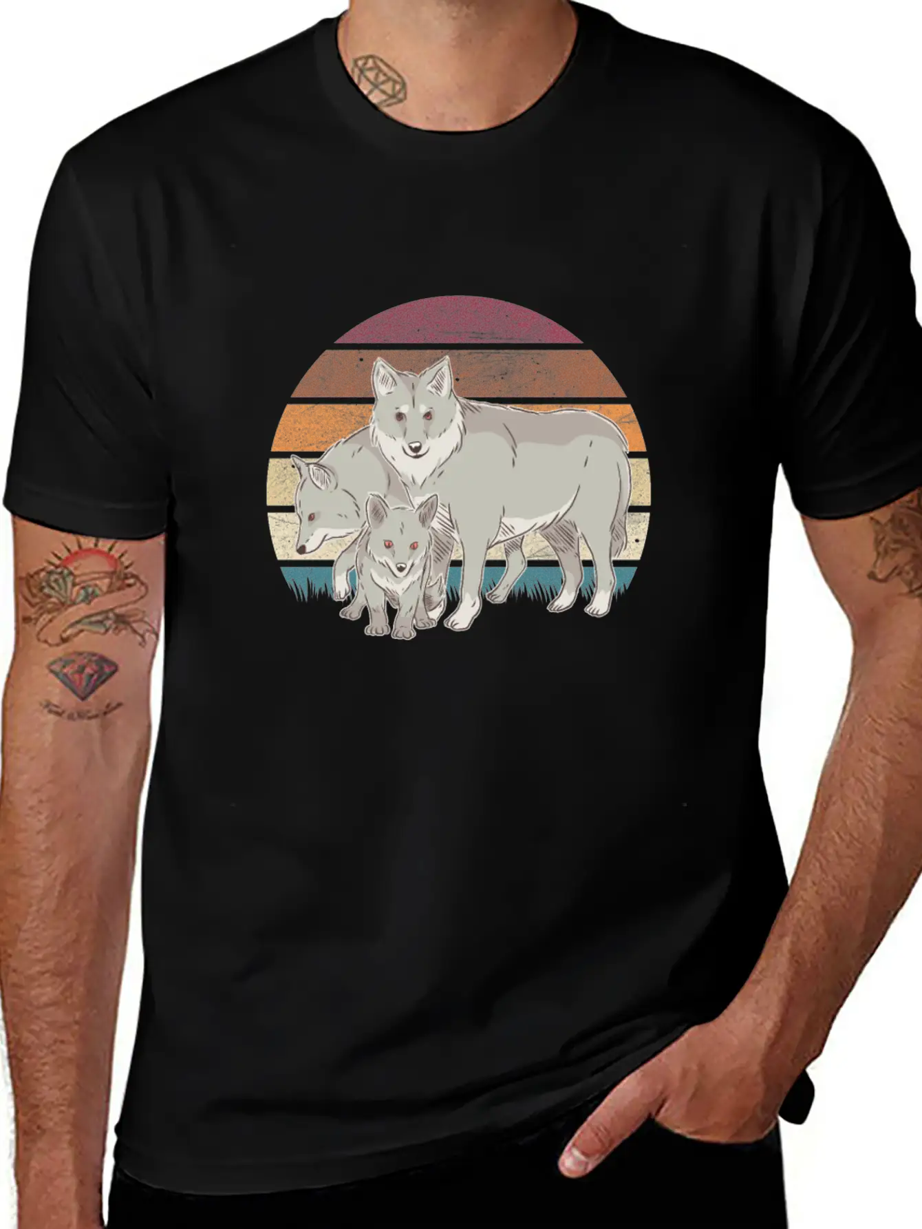 Wolf Pack Wolves Wolf Stylish Everyday T-Shirt – Unisex Basic Cotton Tee