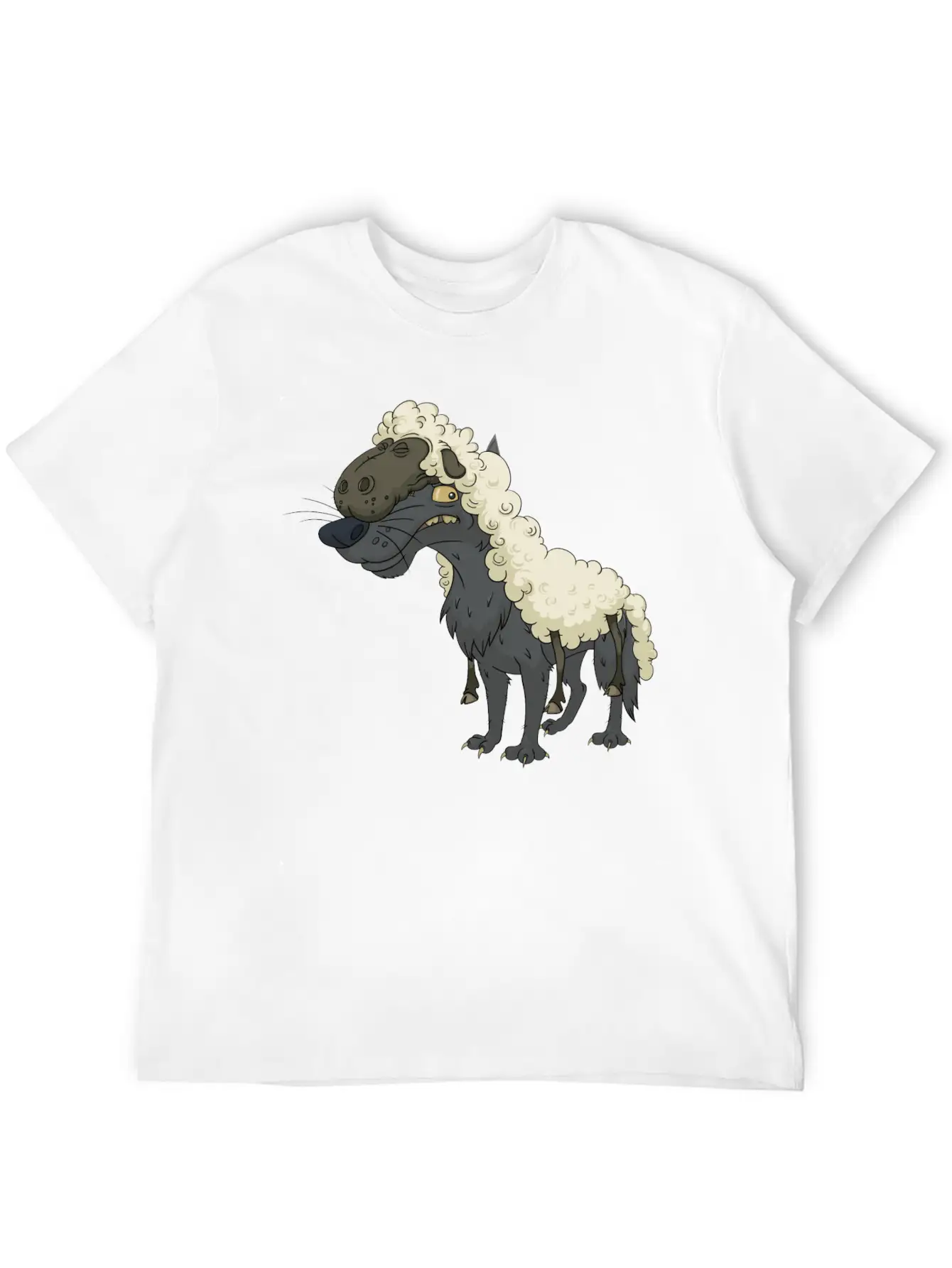 Wolf Sheep Essential Cotton Tee For Daily Outfits – Unisex Style