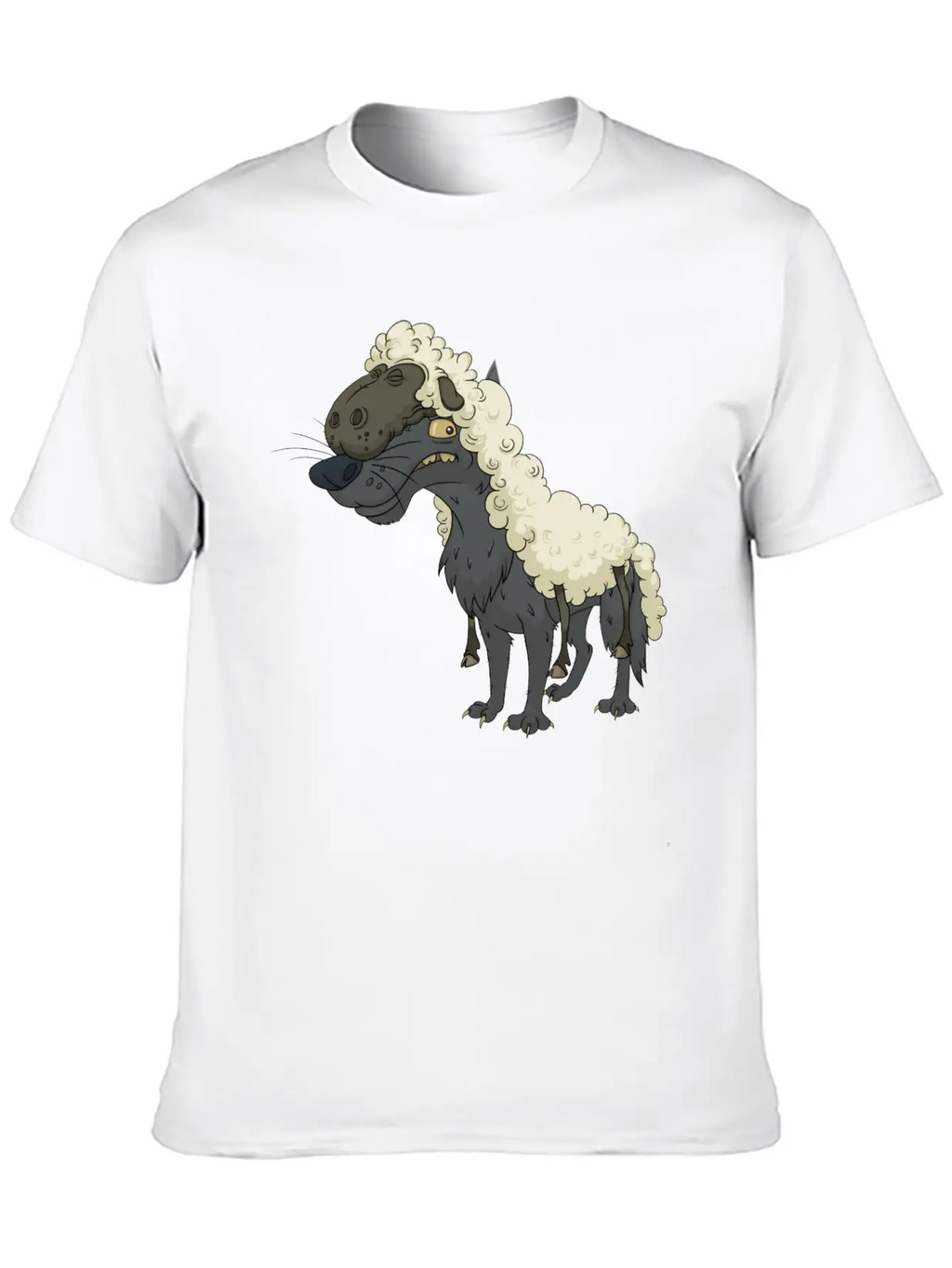 Wolf Sheep Essential Cotton Tee For Daily Outfits – Unisex Style