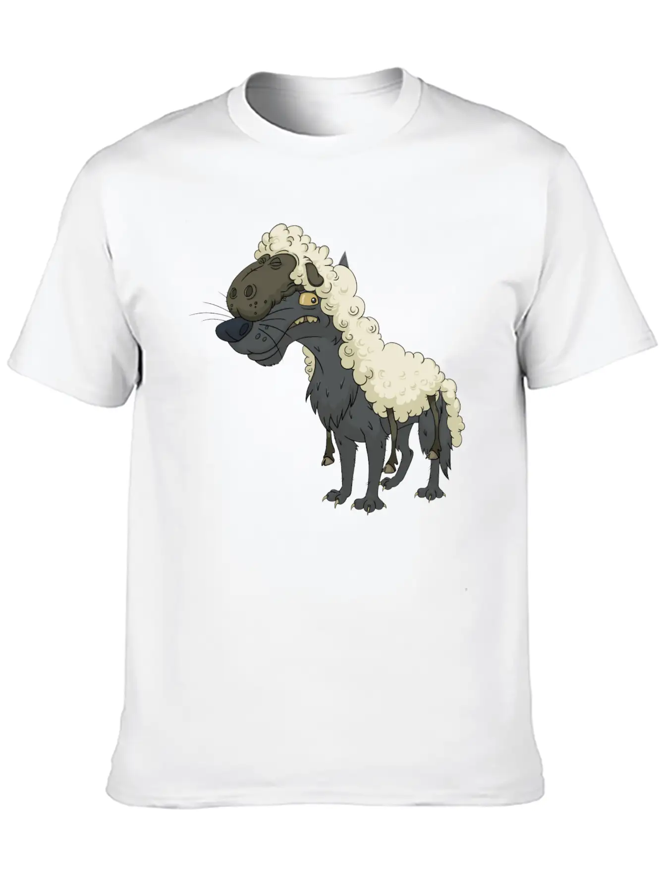 Wolf Sheep Essential Cotton Tee For Daily Outfits – Unisex Style