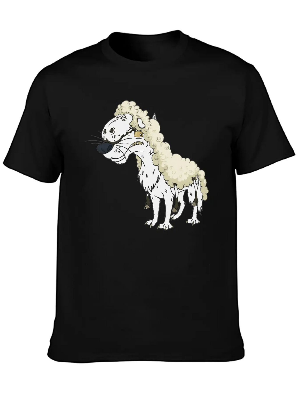 Wolf Sheep Essential Cotton Tee For Daily Outfits – Unisex Style