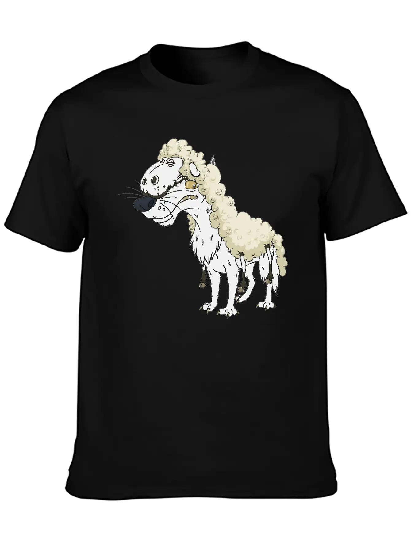 Wolf Sheep Essential Cotton Tee For Daily Outfits – Unisex Style