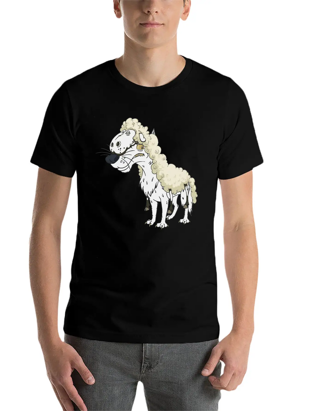 Wolf Sheep Essential Cotton Tee For Daily Outfits – Unisex Style