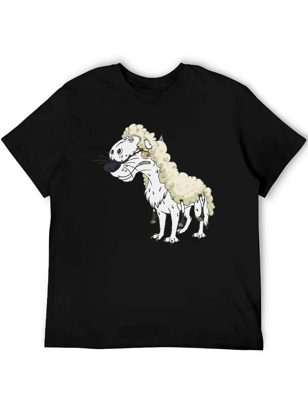 Wolf Sheep Essential Cotton Tee For Daily Outfits – Unisex Style