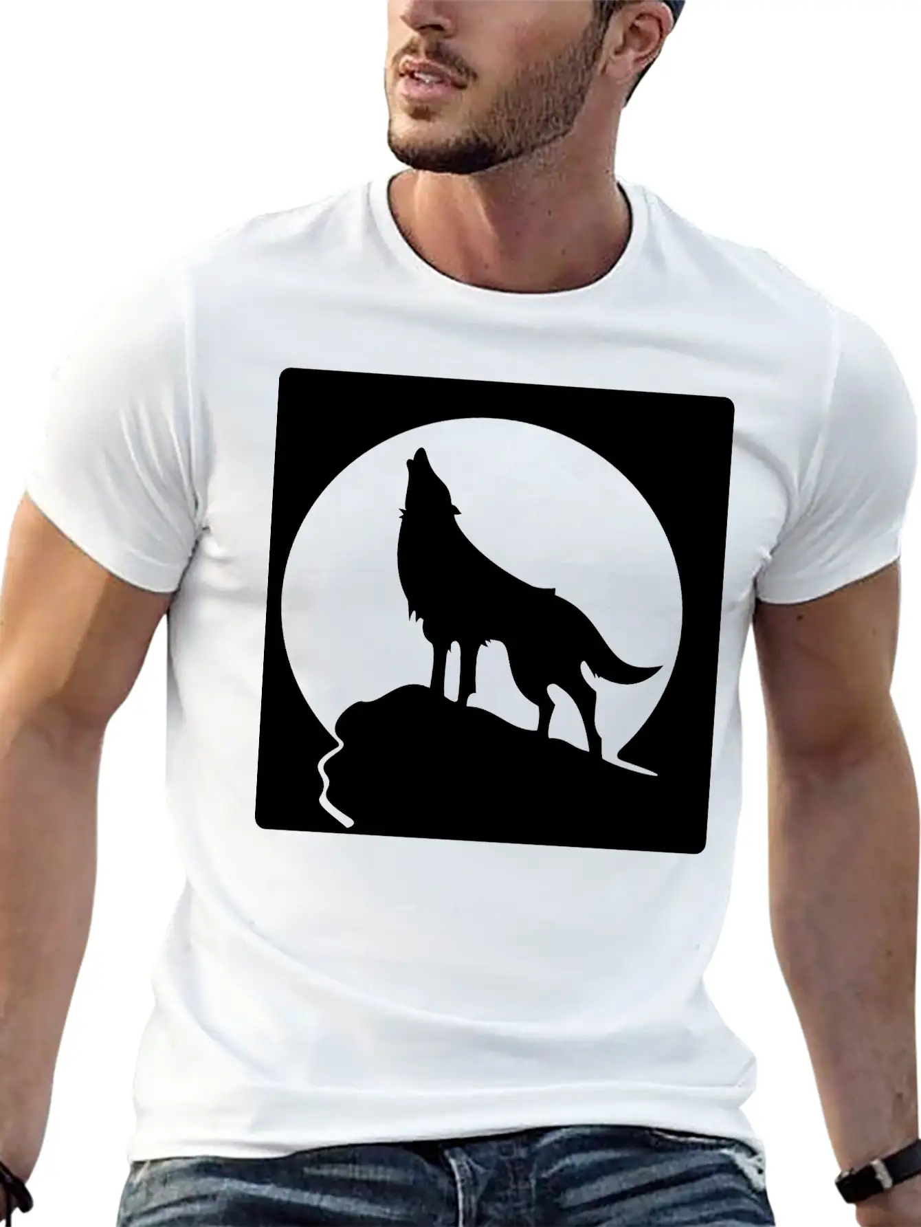 Wolf Stylish Everyday T-Shirt – Unisex Basic Cotton Tee