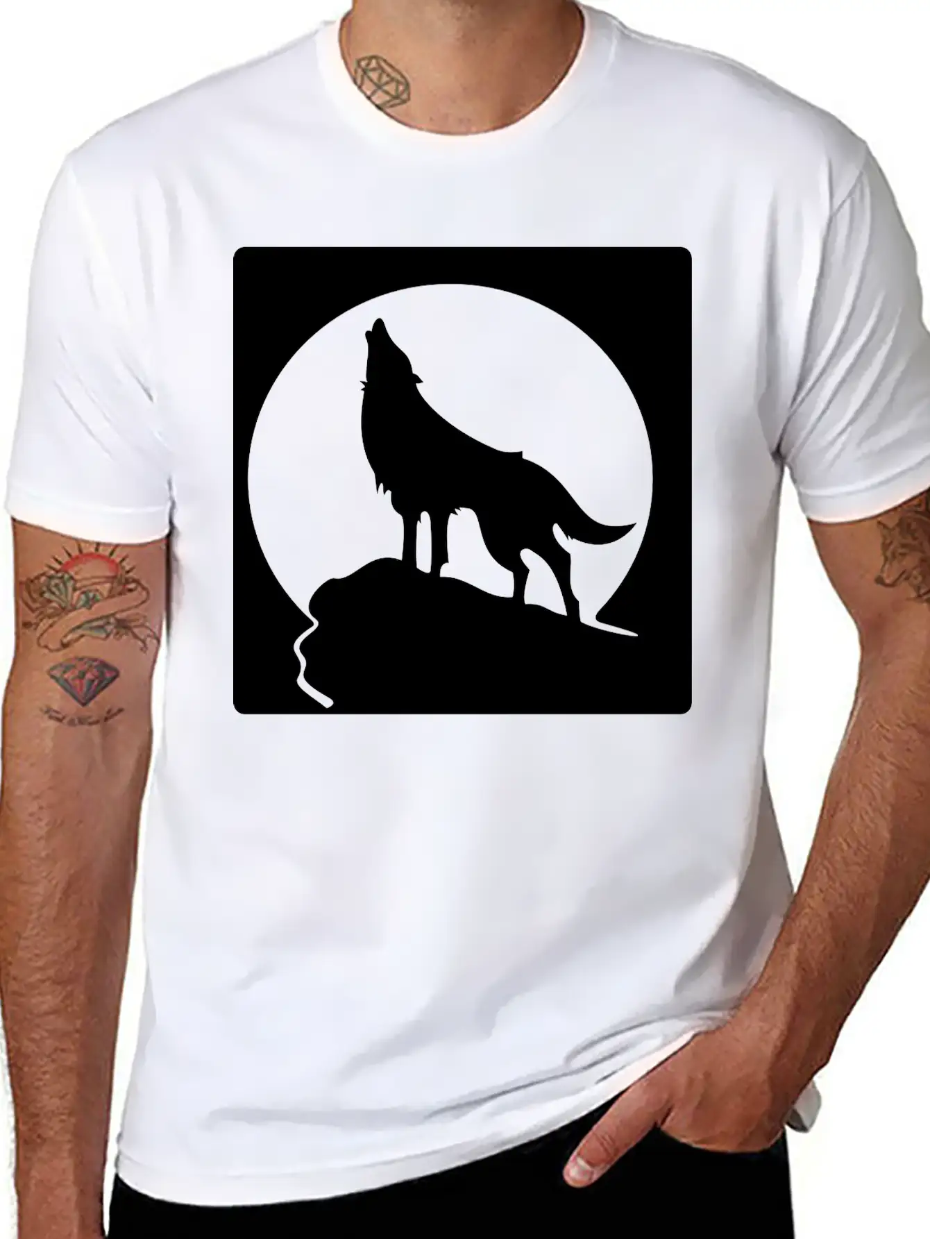 Wolf Stylish Everyday T-Shirt – Unisex Basic Cotton Tee