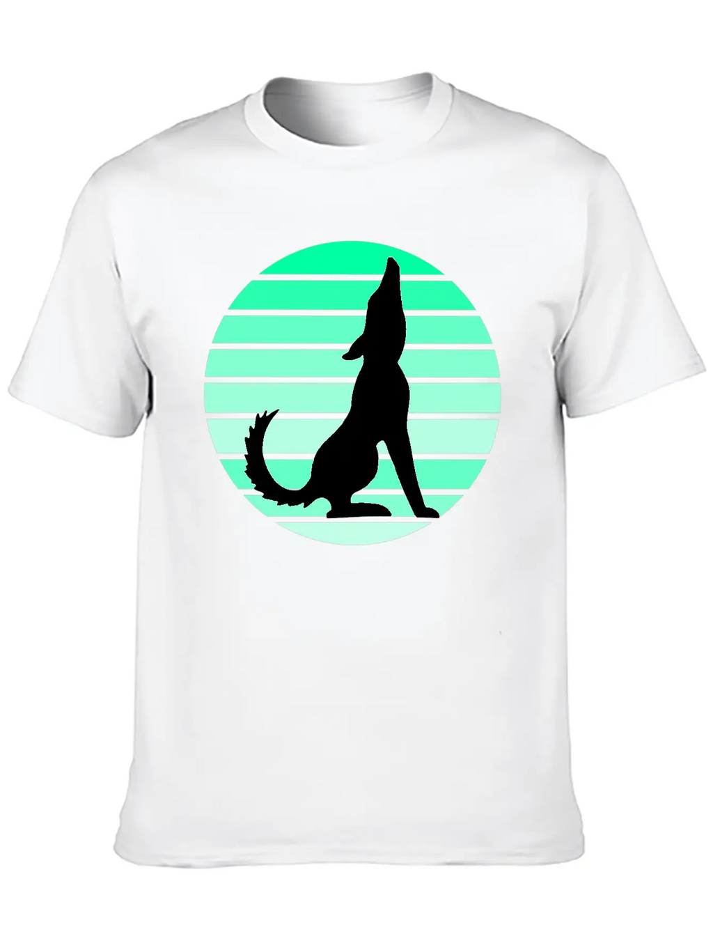 Wolf Sunset Unisex Short Sleeve Soft Cotton T-Shirt – Casual Everyday Wear