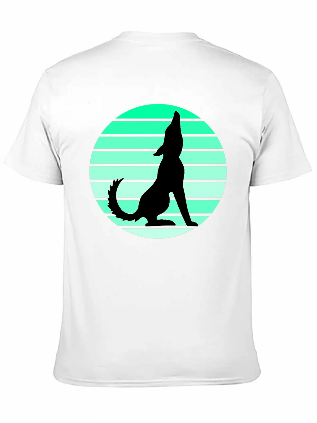 Wolf Sunset Unisex Short Sleeve Soft Cotton T-Shirt – Casual Everyday Wear