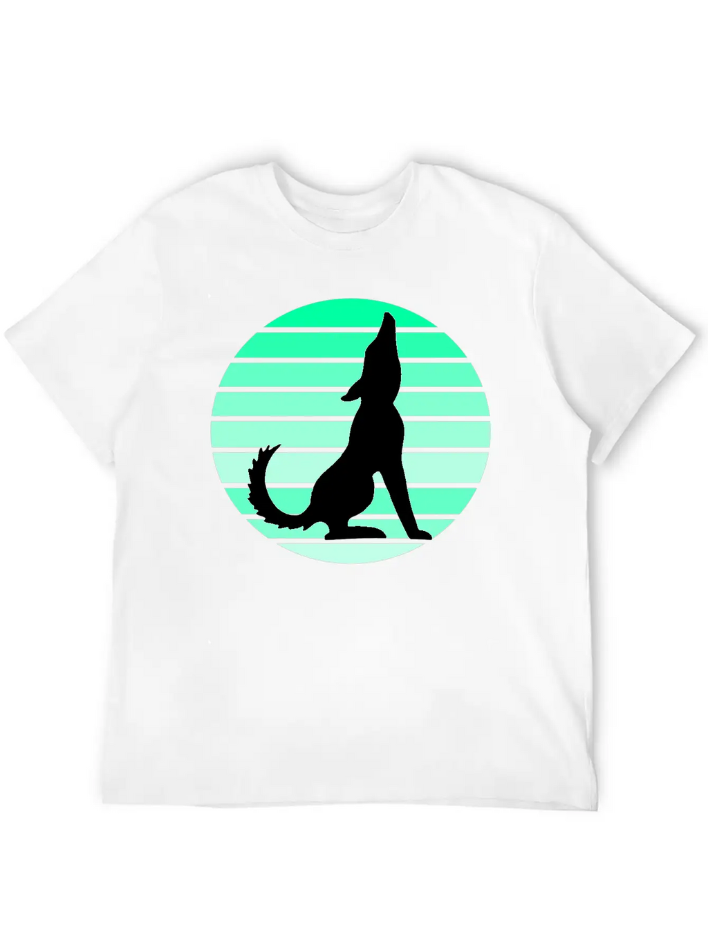 Wolf Sunset Unisex Short Sleeve Soft Cotton T-Shirt – Casual Everyday Wear