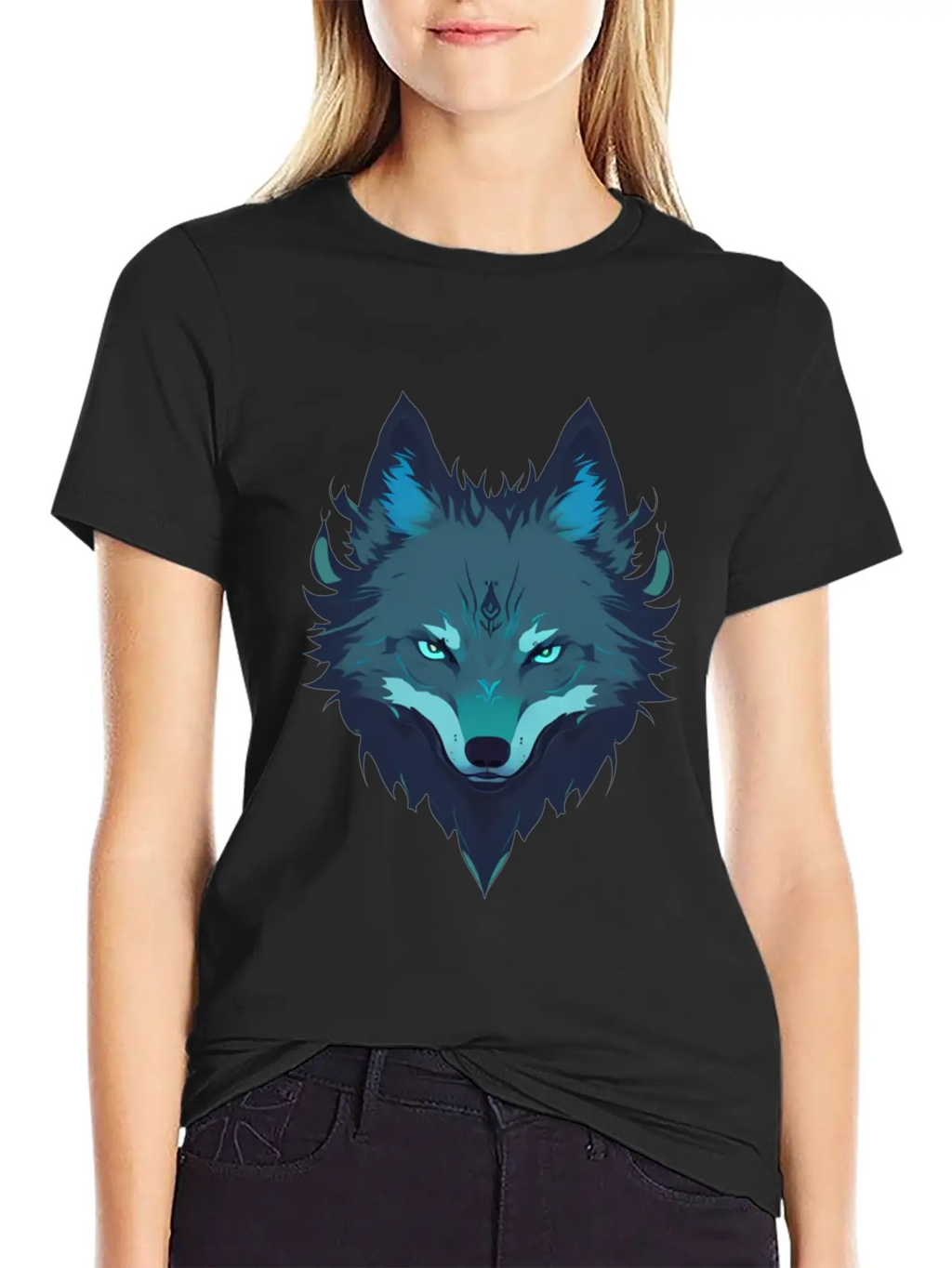 Wolf T Shirt Unisex Short Sleeve Soft Cotton T-Shirt – Casual Everyday Wear