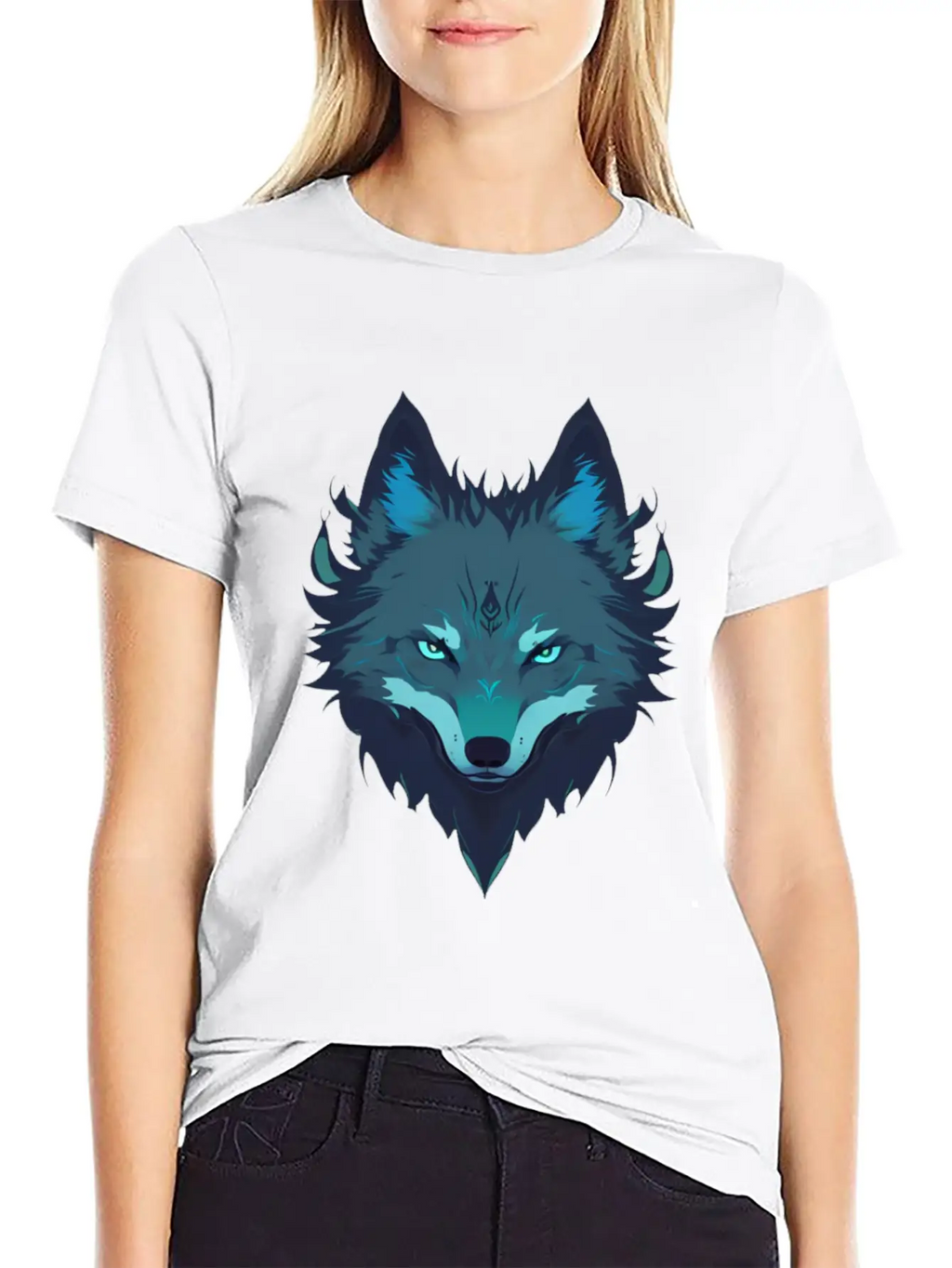 Wolf T Shirt Unisex Short Sleeve Soft Cotton T-Shirt – Casual Everyday Wear