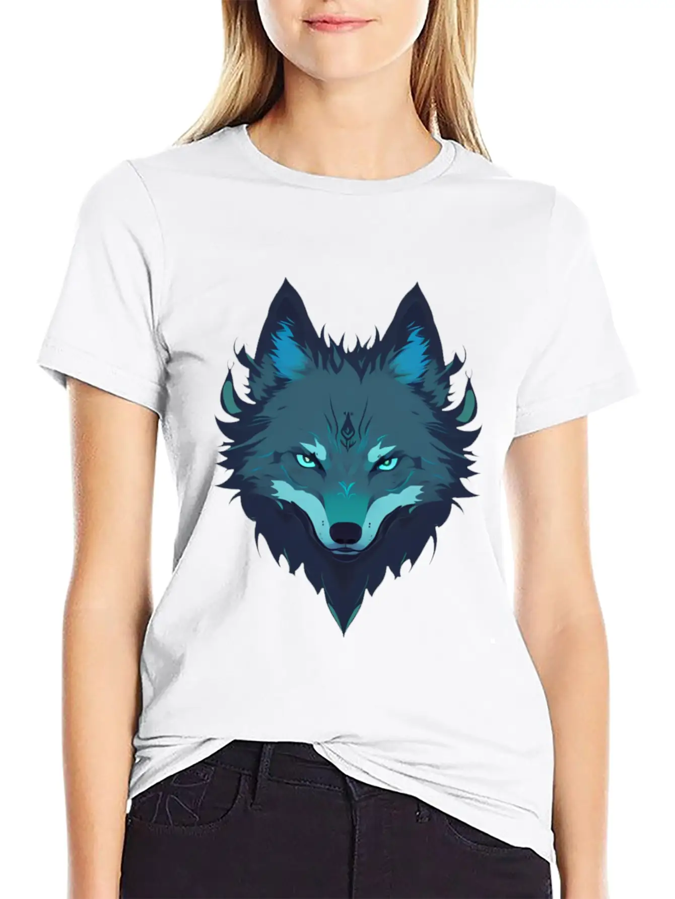 Wolf T Shirt Unisex Short Sleeve Soft Cotton T-Shirt – Casual Everyday Wear