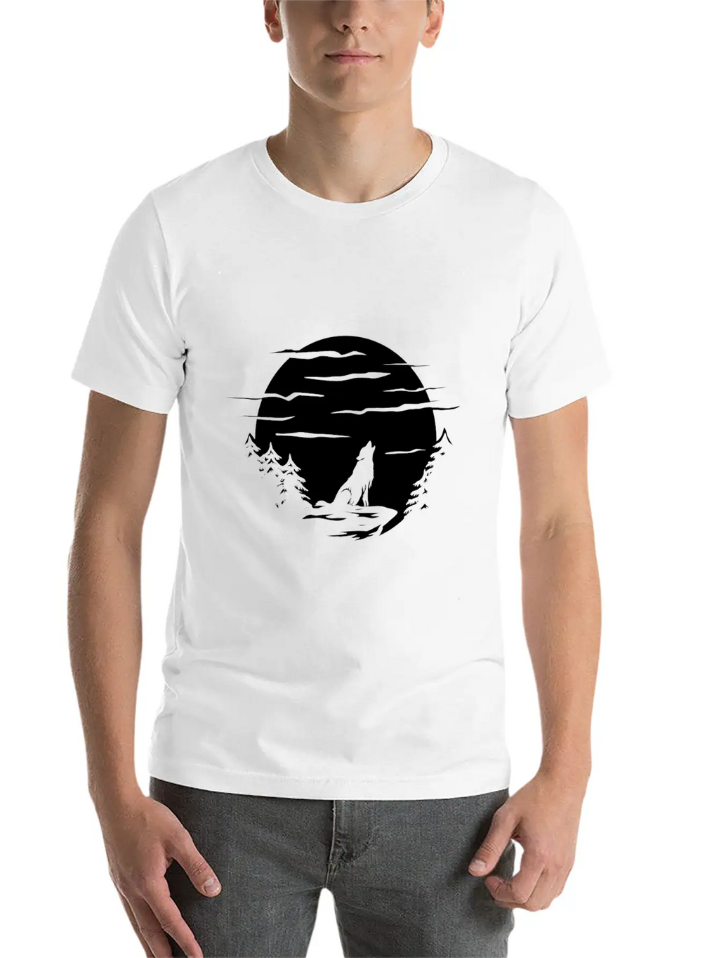 Wolf Tattoo Stylish Everyday T-Shirt – Unisex Basic Cotton Tee