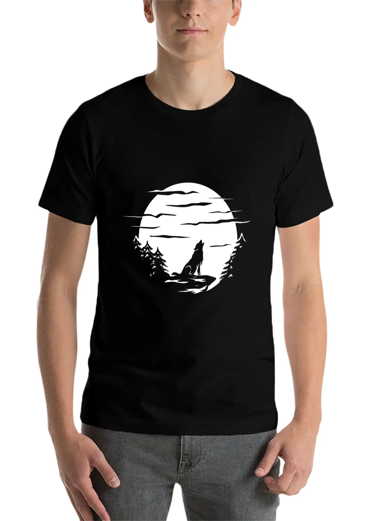 Wolf Tattoo Stylish Everyday T-Shirt – Unisex Basic Cotton Tee