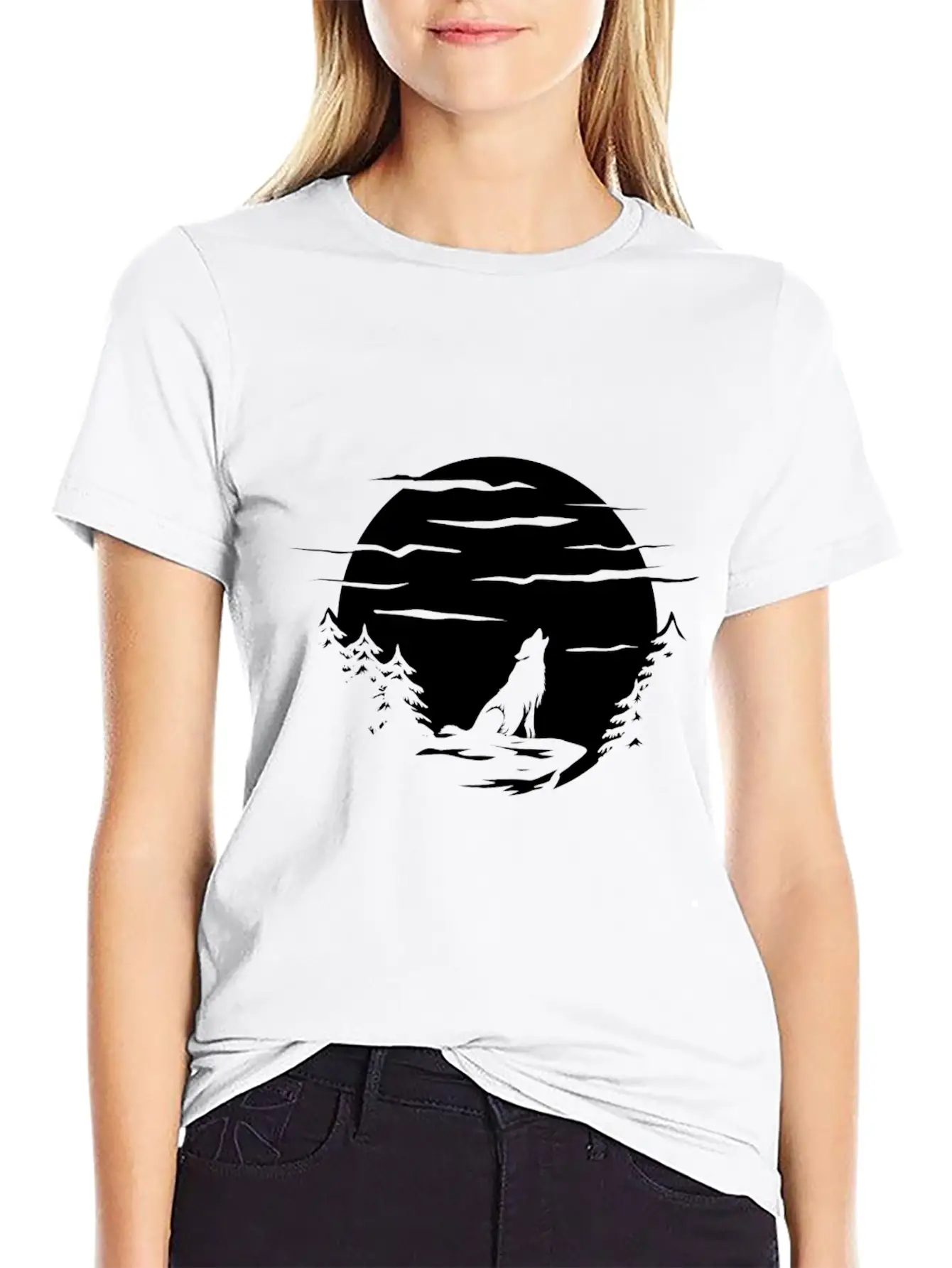 Wolf Tattoo Stylish Everyday T-Shirt – Unisex Basic Cotton Tee