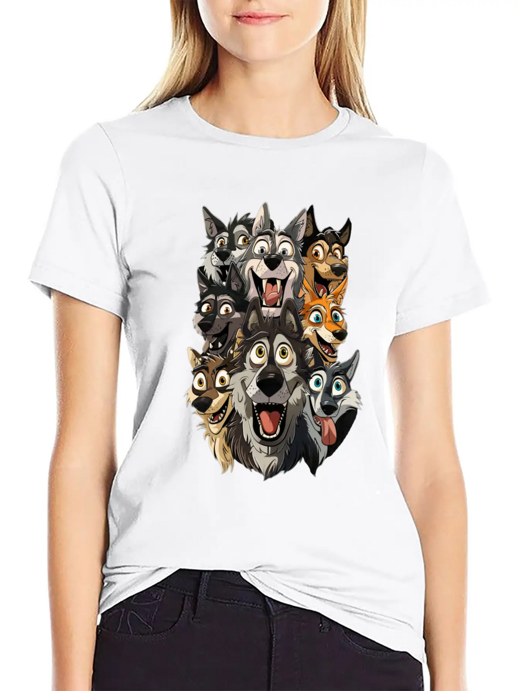 Wolf Unisex Casual T-Shirt – Clean Design For Daily Comfort