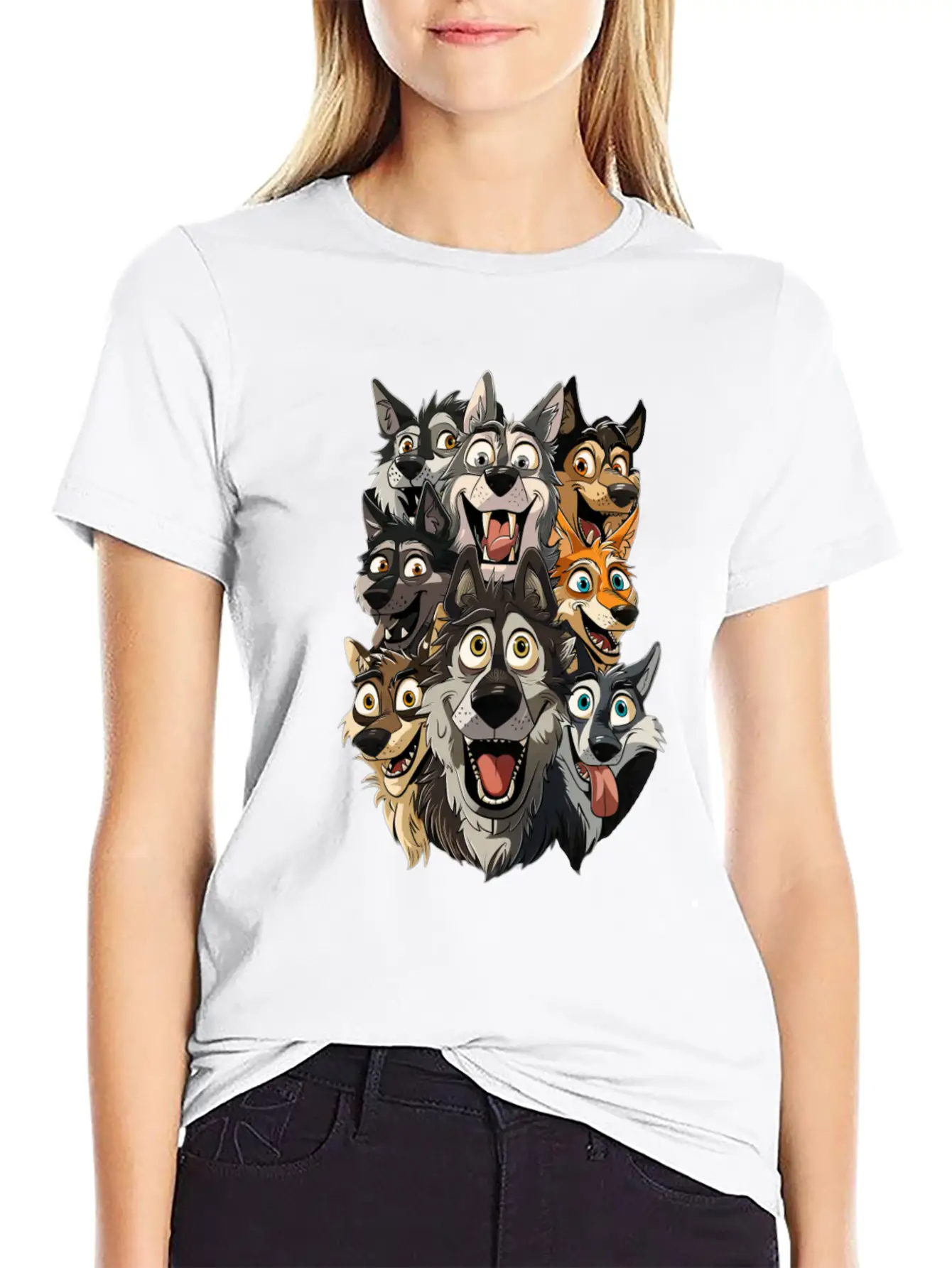 Wolf Unisex Casual T-Shirt – Clean Design For Daily Comfort