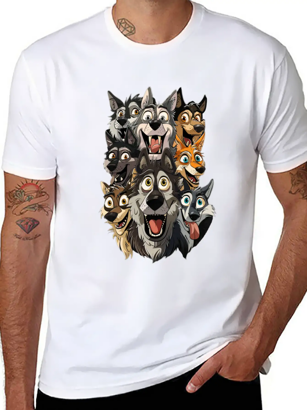 Wolf Unisex Casual T-Shirt – Clean Design For Daily Comfort