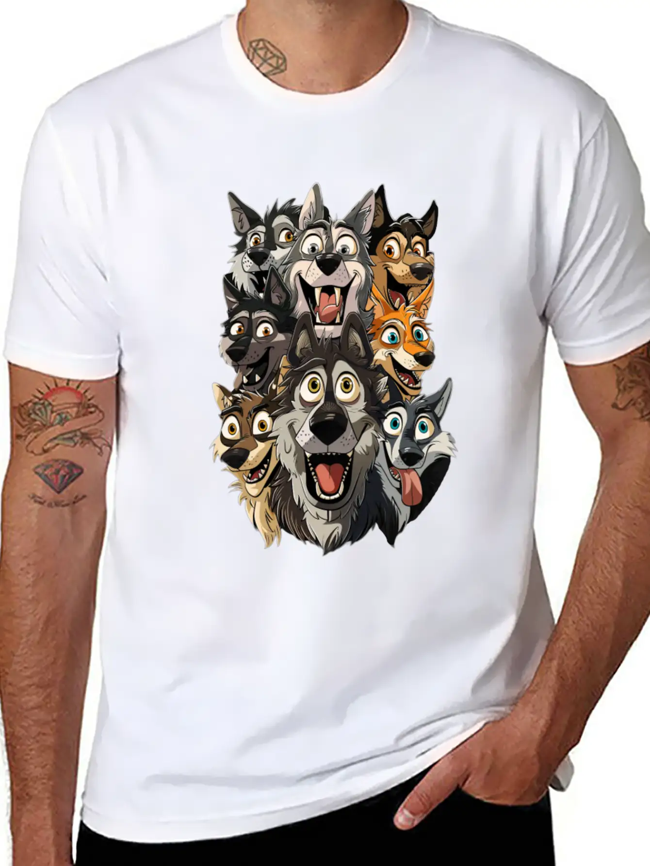 Wolf Unisex Casual T-Shirt – Clean Design For Daily Comfort