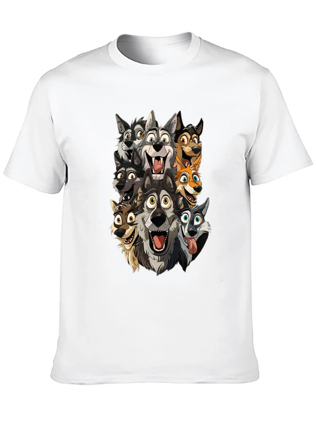 Wolf Unisex Casual T-Shirt – Clean Design For Daily Comfort
