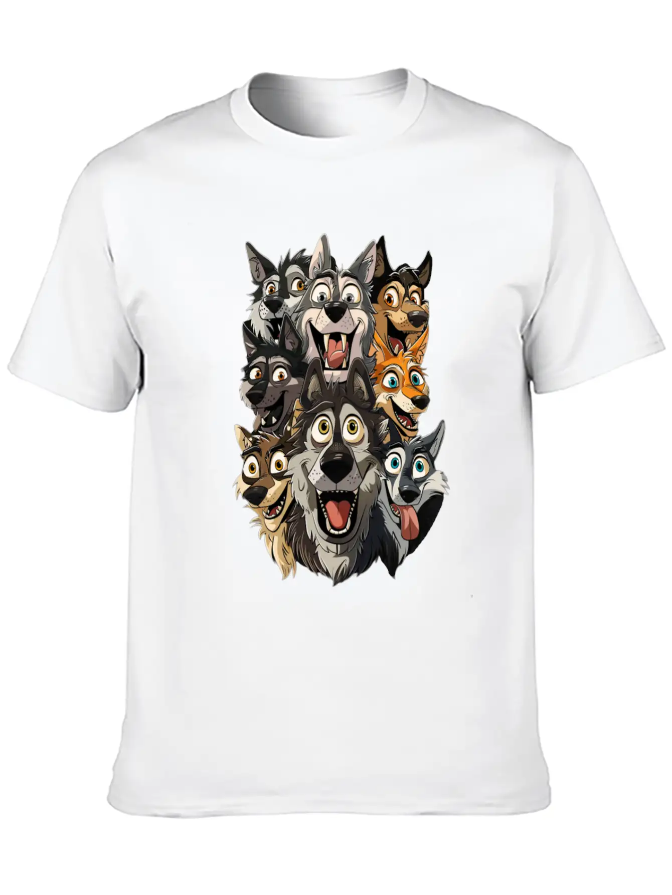 Wolf Unisex Casual T-Shirt – Clean Design For Daily Comfort
