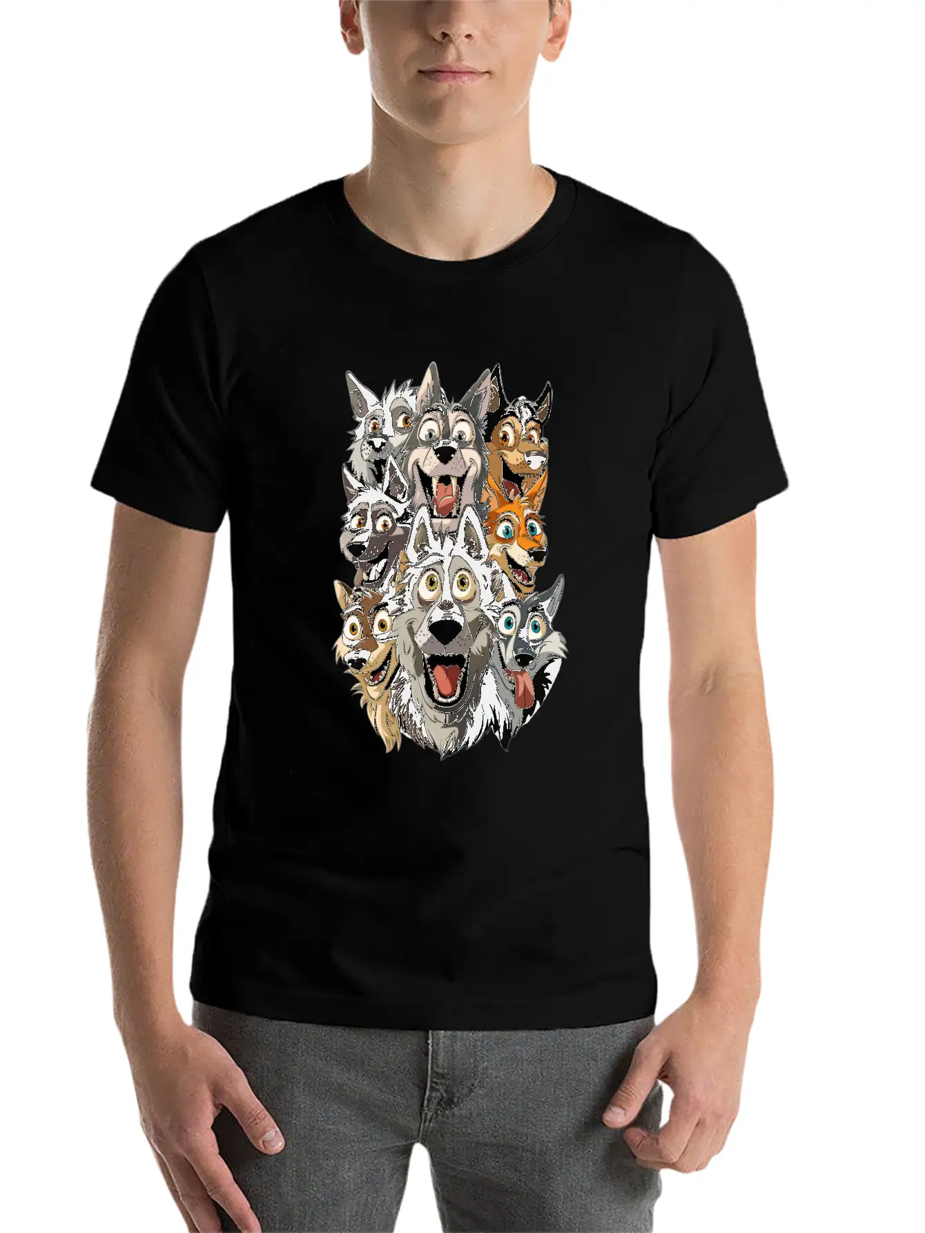 Wolf Unisex Casual T-Shirt – Clean Design For Daily Comfort