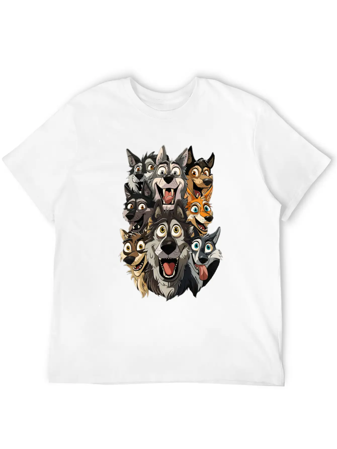Wolf Unisex Casual T-Shirt – Clean Design For Daily Comfort