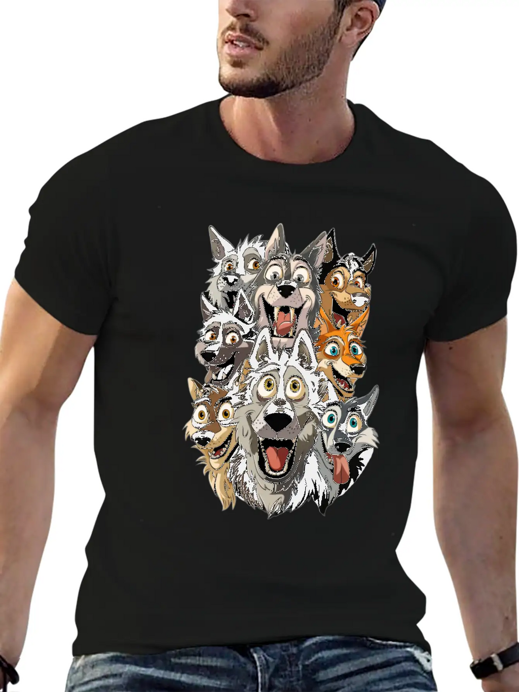 Wolf Unisex Casual T-Shirt – Clean Design For Daily Comfort