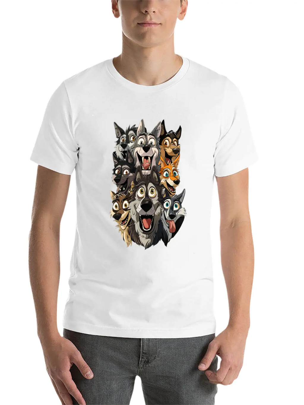 Wolf Unisex Casual T-Shirt – Clean Design For Daily Comfort