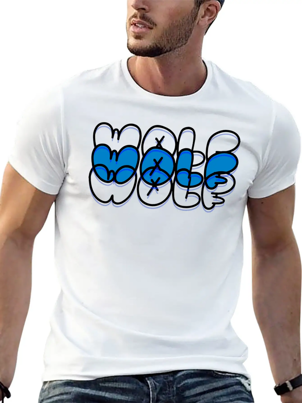 Wolf Unisex Short Sleeve Soft Cotton T-Shirt – Casual Everyday Wear