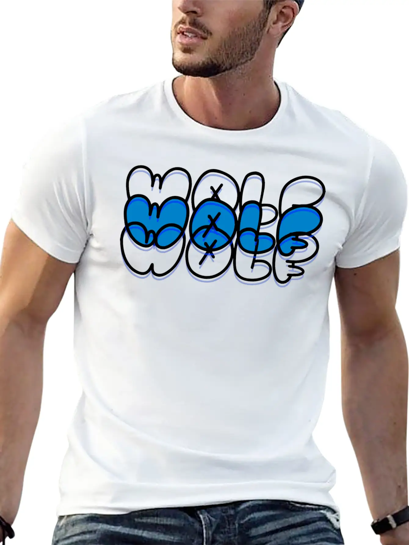Wolf Unisex Short Sleeve Soft Cotton T-Shirt – Casual Everyday Wear