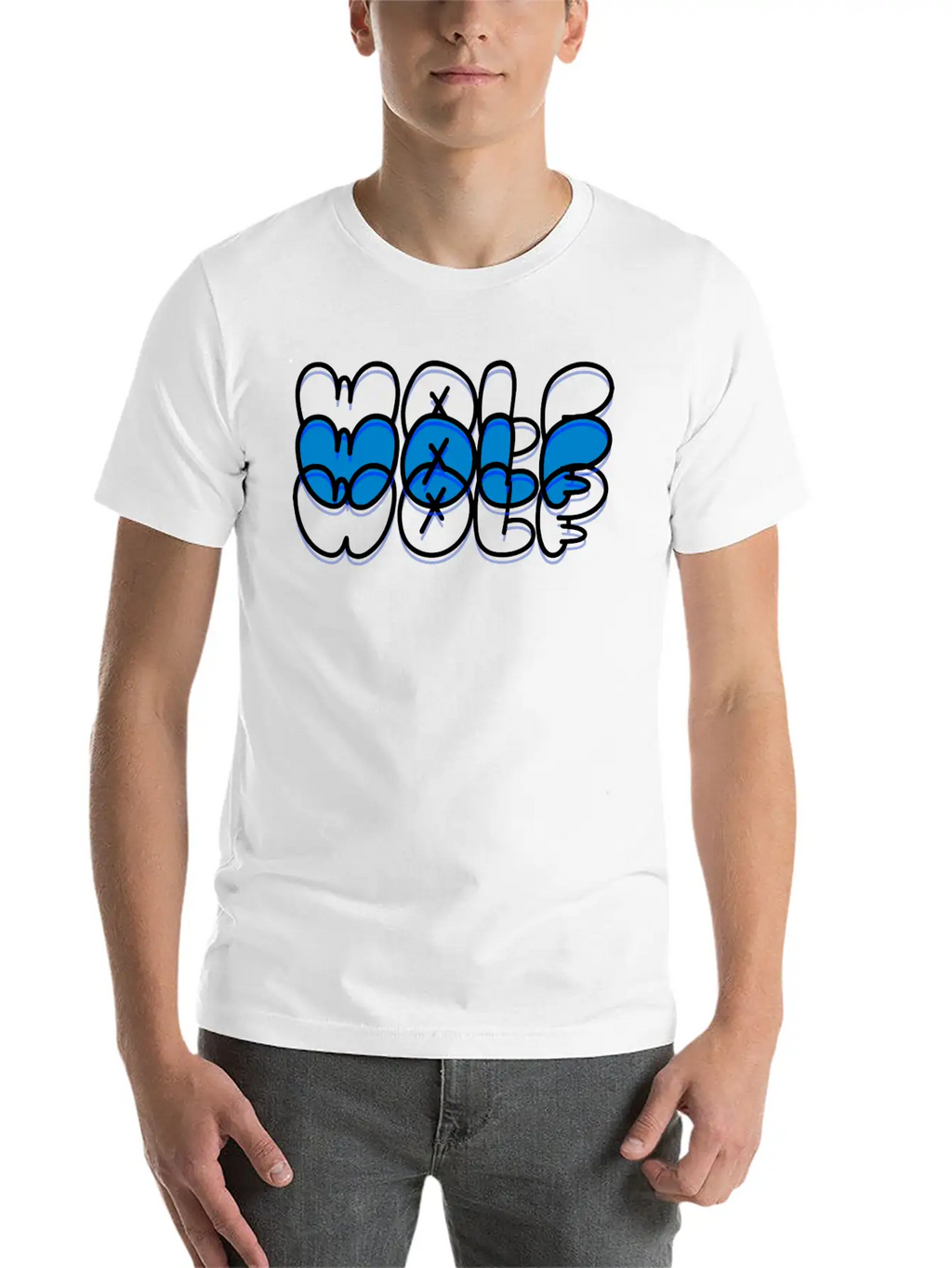 Wolf Unisex Short Sleeve Soft Cotton T-Shirt – Casual Everyday Wear