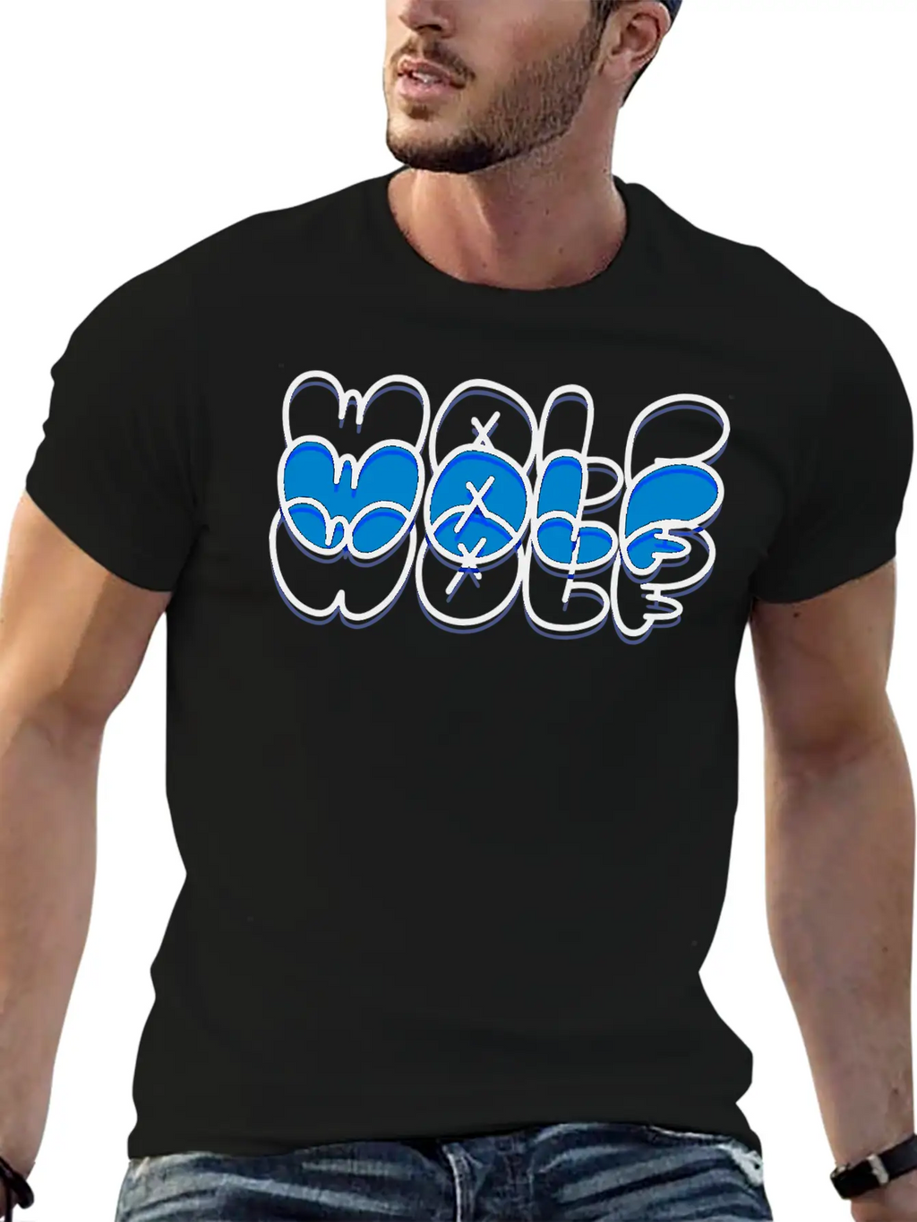 Wolf Unisex Short Sleeve Soft Cotton T-Shirt – Casual Everyday Wear
