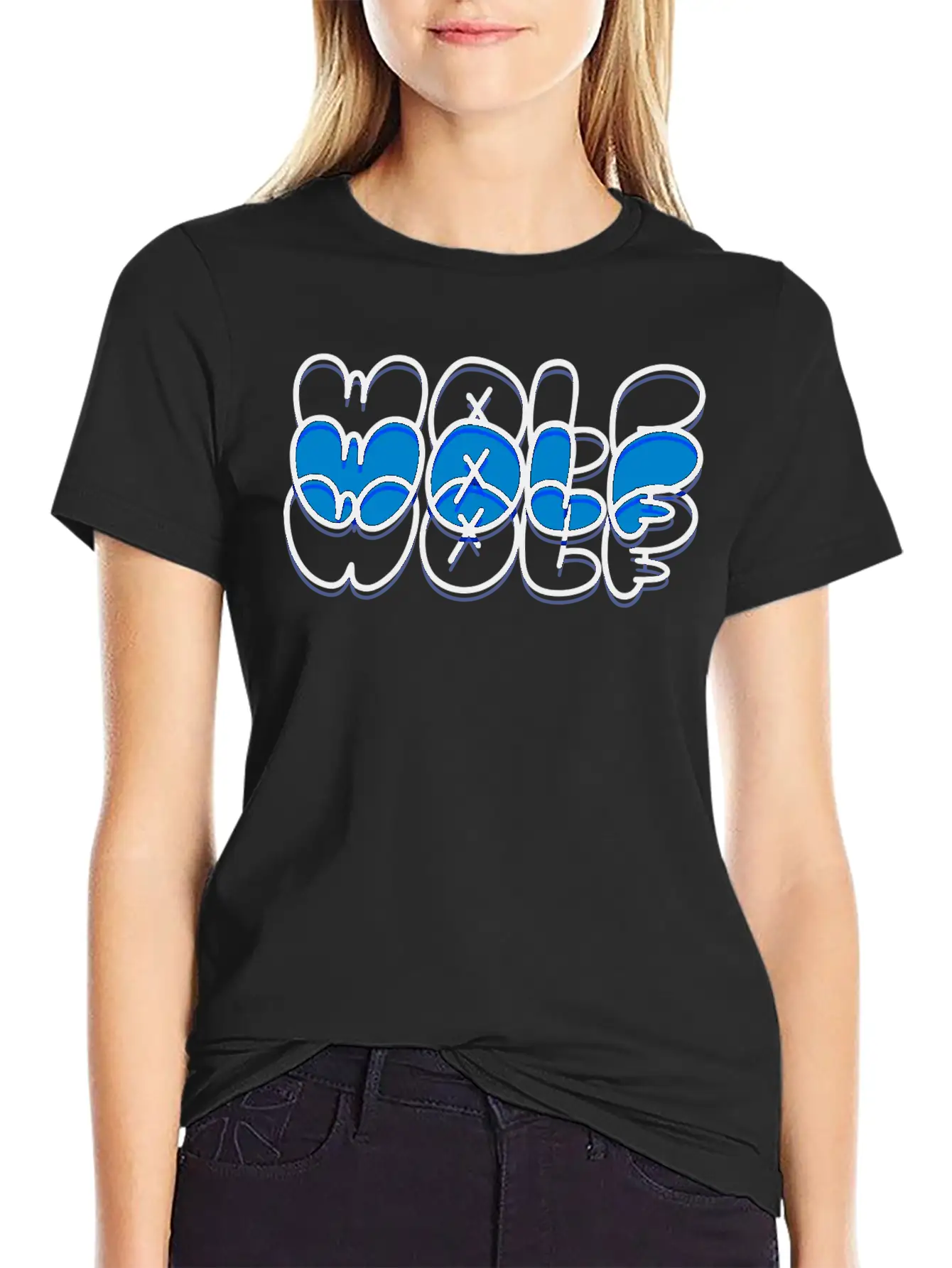 Wolf Unisex Short Sleeve Soft Cotton T-Shirt – Casual Everyday Wear