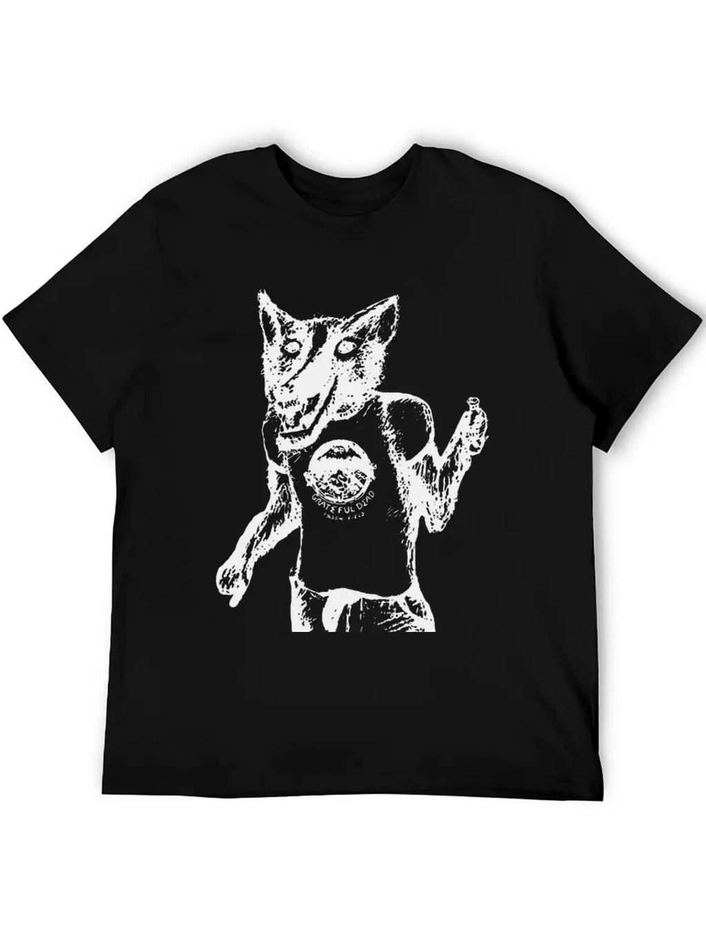 Wolf With T Shirt Essential Cotton Tee For Daily Outfits – Unisex Style