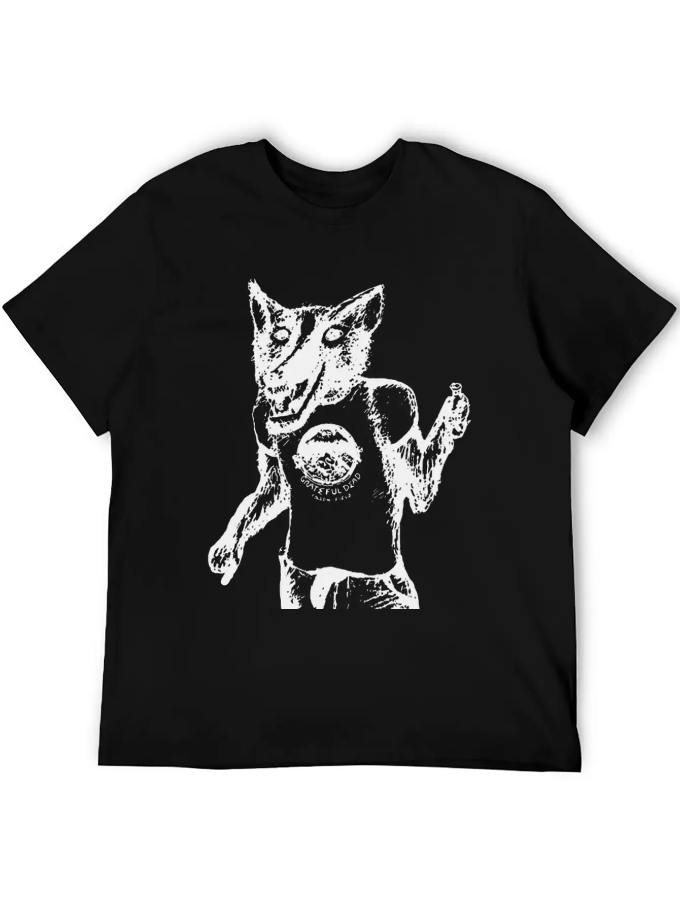 Wolf With T Shirt Essential Cotton Tee For Daily Outfits – Unisex Style