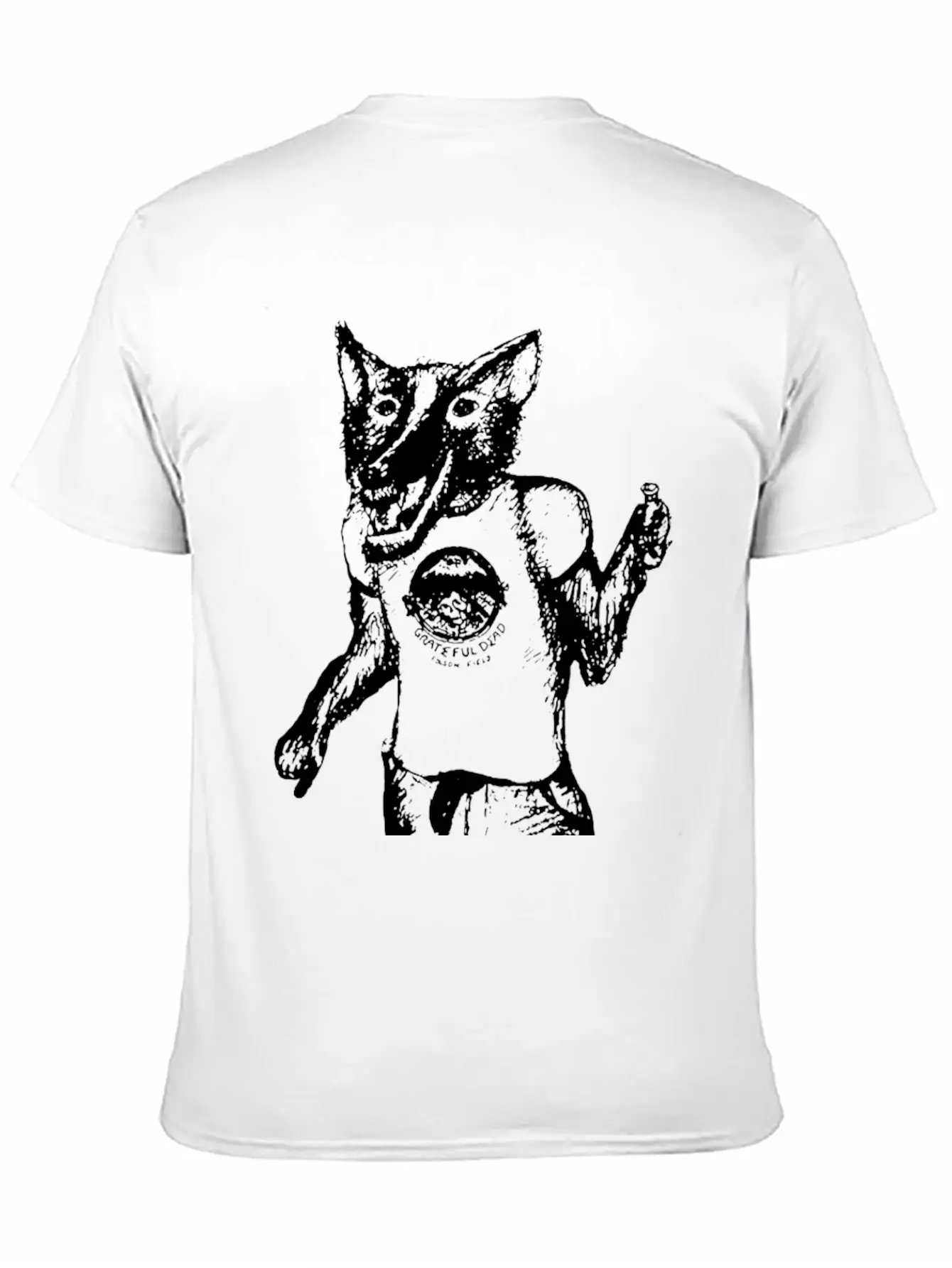 Wolf With T Shirt Essential Cotton Tee For Daily Outfits – Unisex Style