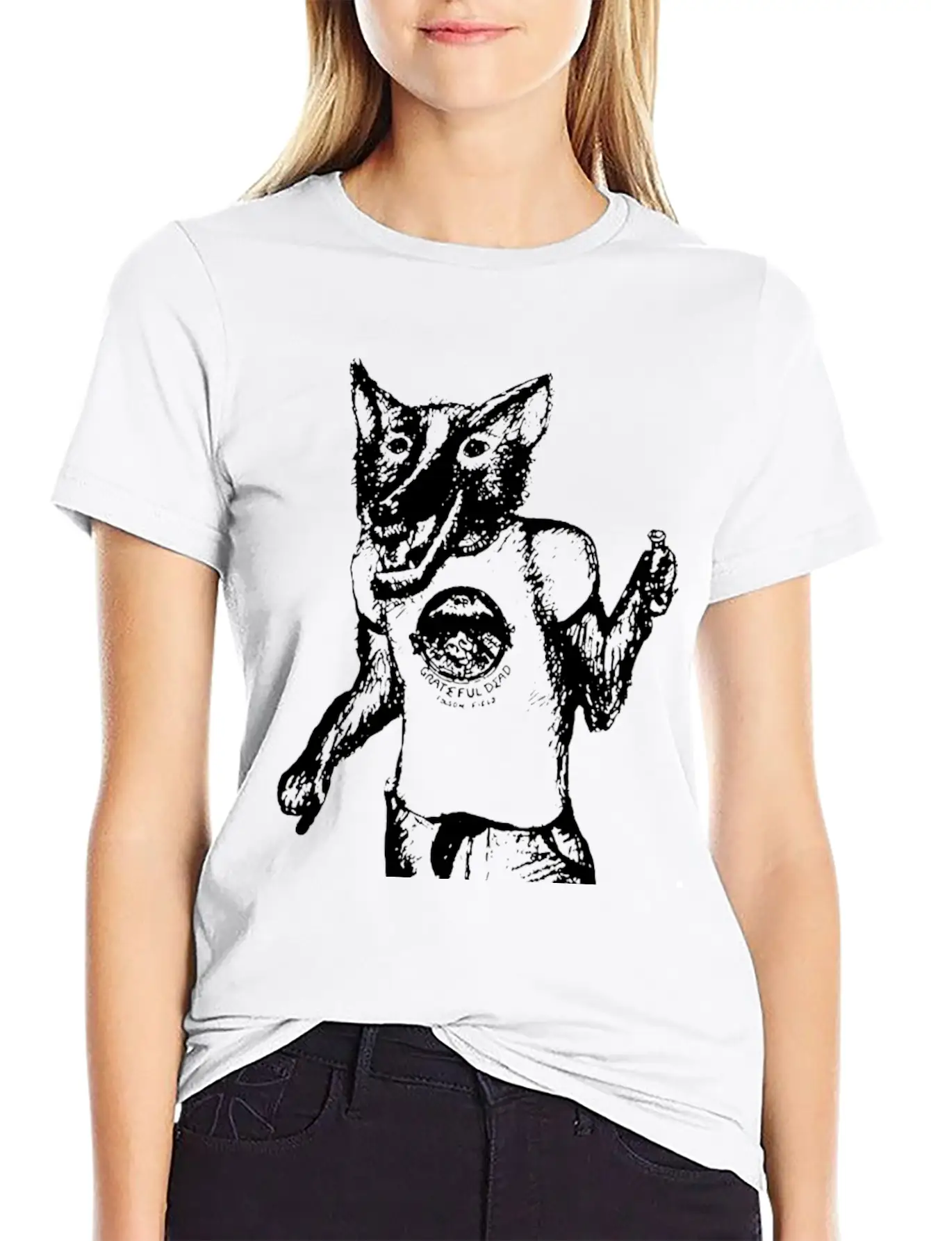 Wolf With T Shirt Essential Cotton Tee For Daily Outfits – Unisex Style
