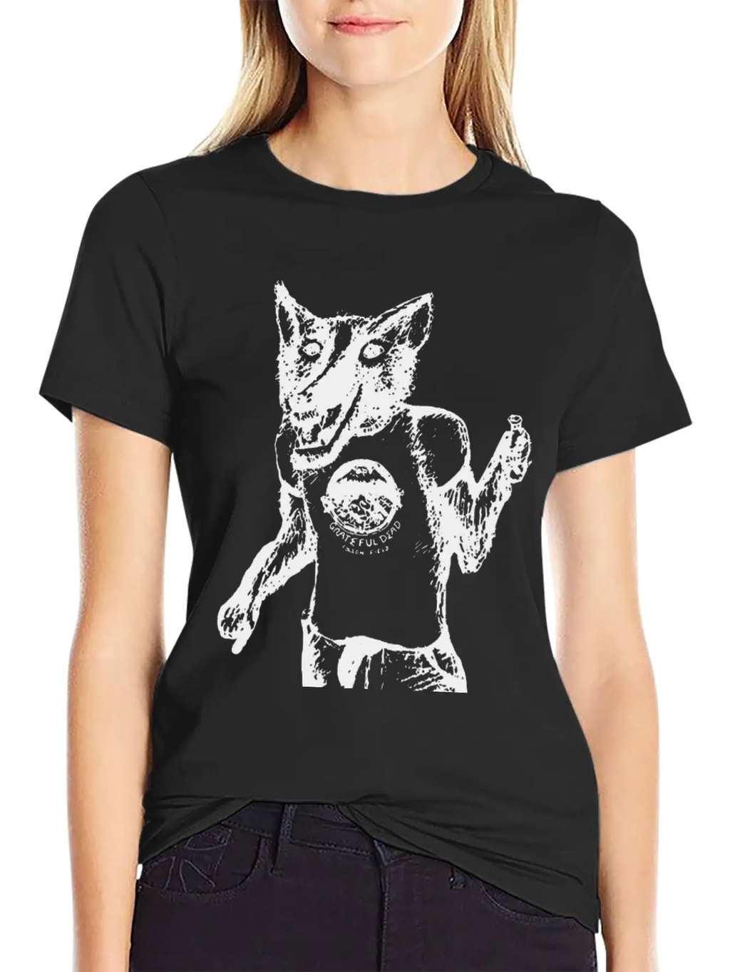 Wolf With T Shirt Essential Cotton Tee For Daily Outfits – Unisex Style