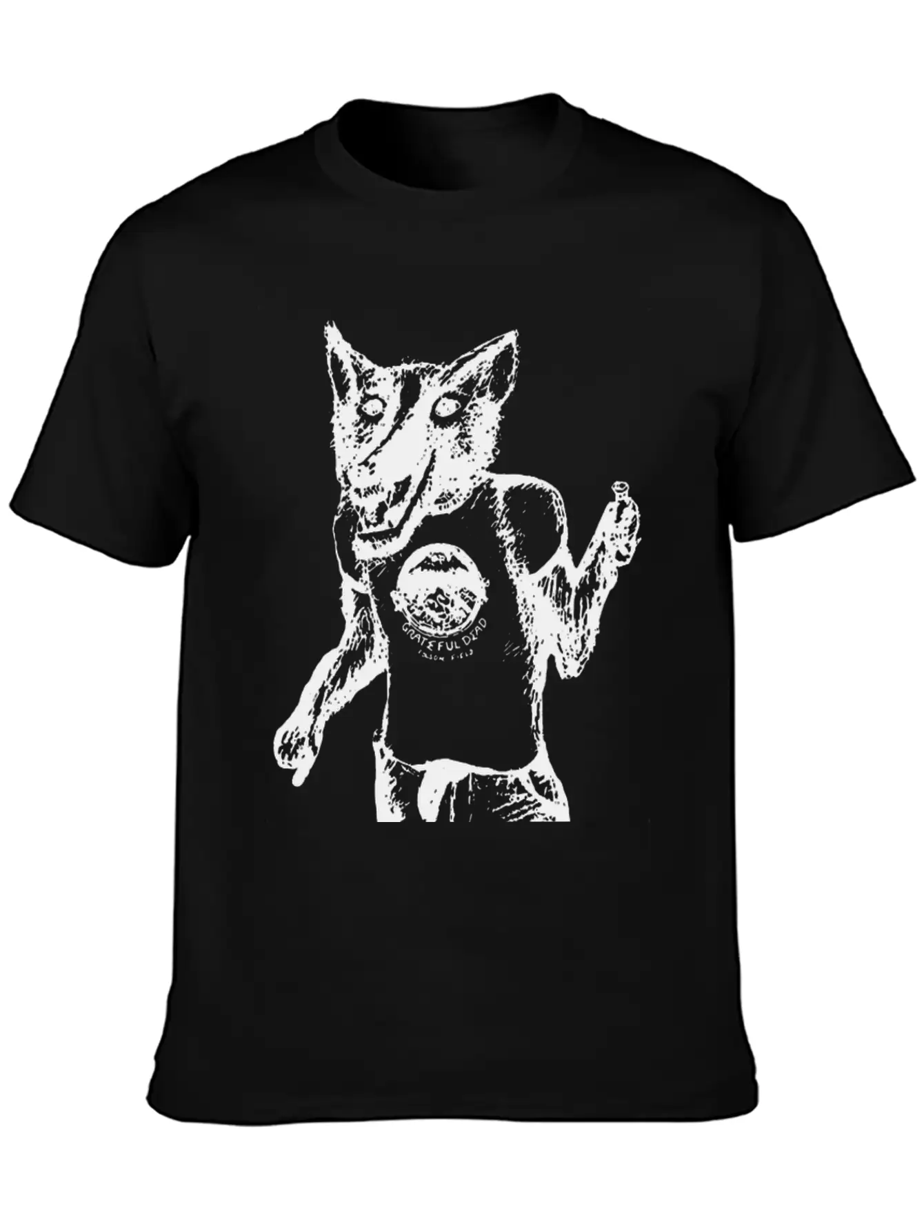 Wolf With T Shirt Essential Cotton Tee For Daily Outfits – Unisex Style