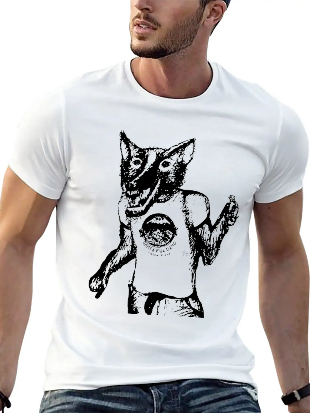 Wolf With T Shirt Essential Cotton Tee For Daily Outfits – Unisex Style
