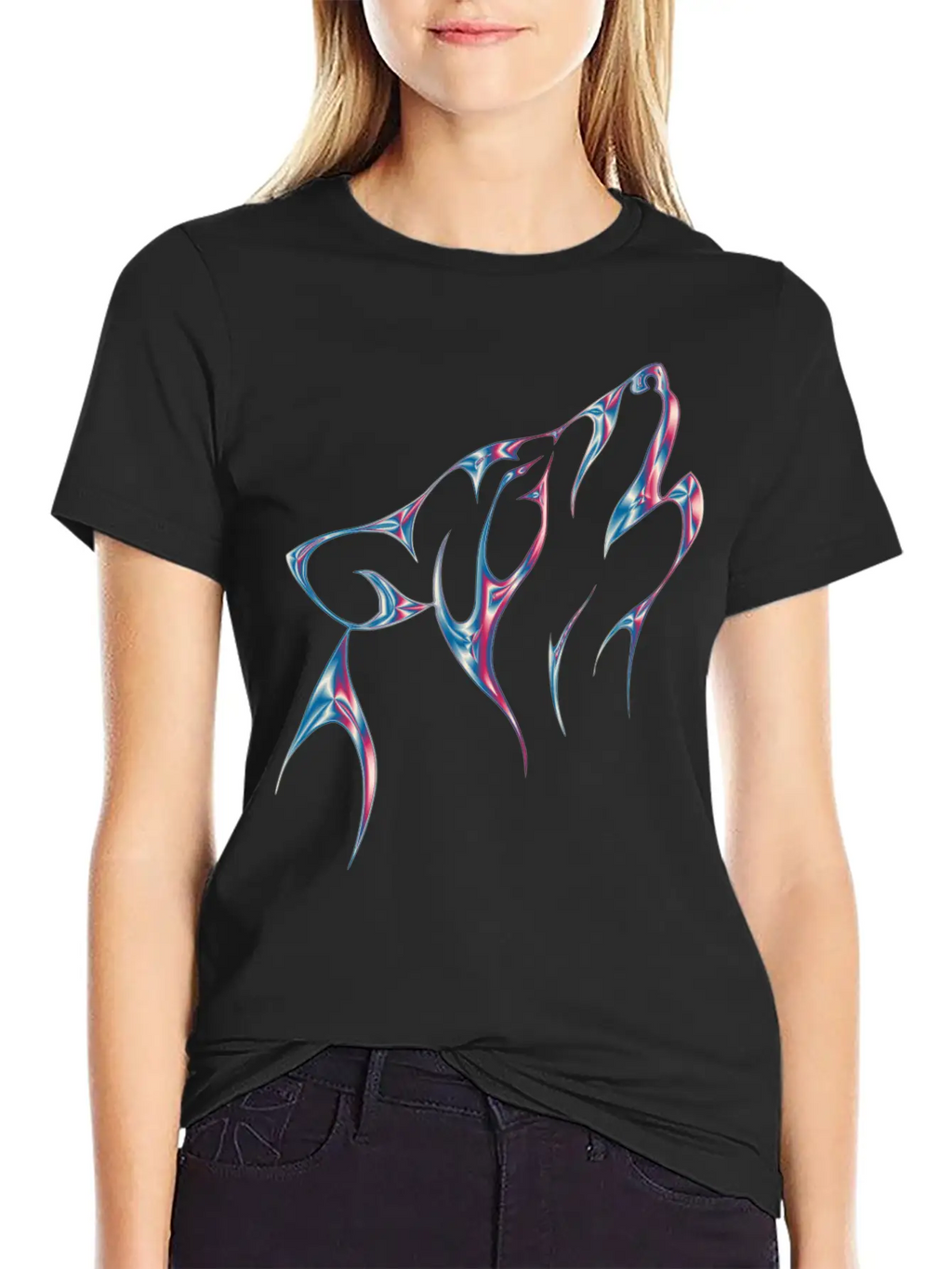 Wolf Wolfes Wolves Tribal49 Classic Fit Graphic Tee For Daily Comfort – Unisex Cotton Shirt