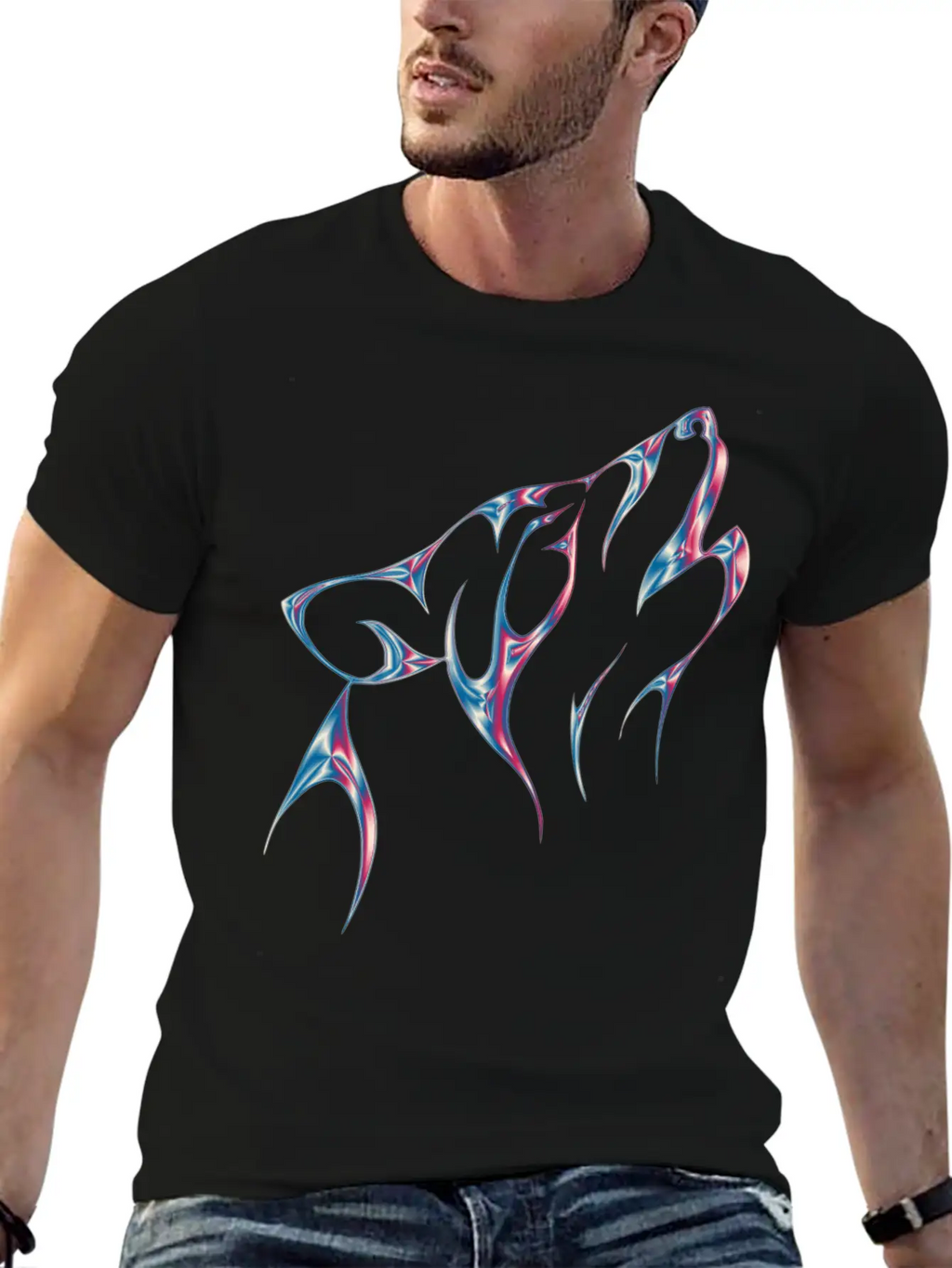 Wolf Wolfes Wolves Tribal49 Classic Fit Graphic Tee For Daily Comfort – Unisex Cotton Shirt
