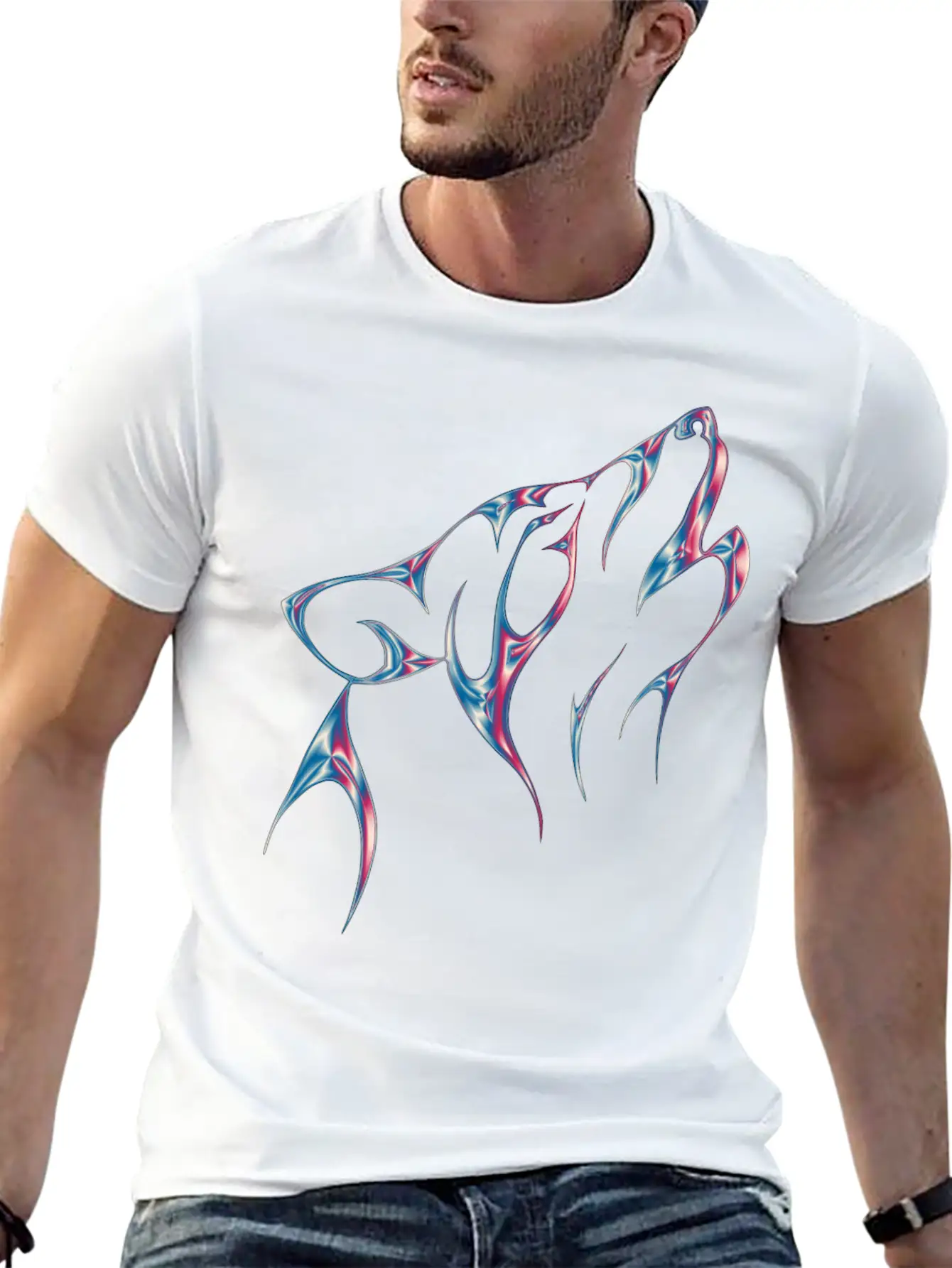 Wolf Wolfes Wolves Tribal49 Classic Fit Graphic Tee For Daily Comfort – Unisex Cotton Shirt