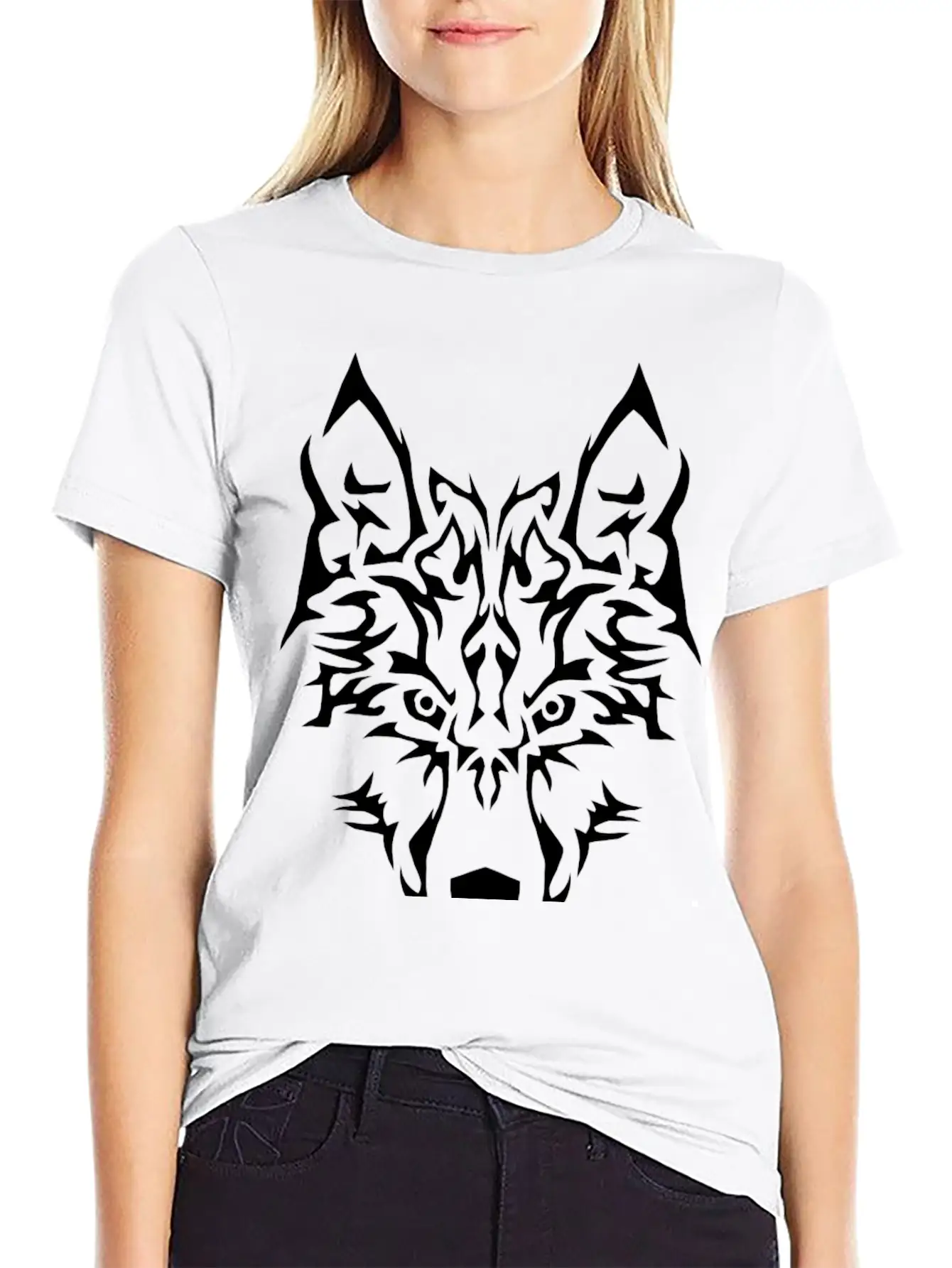 Wolf Wolfes Wolves Tribal85 Unisex Short Sleeve Soft Cotton T-Shirt – Casual Everyday Wear