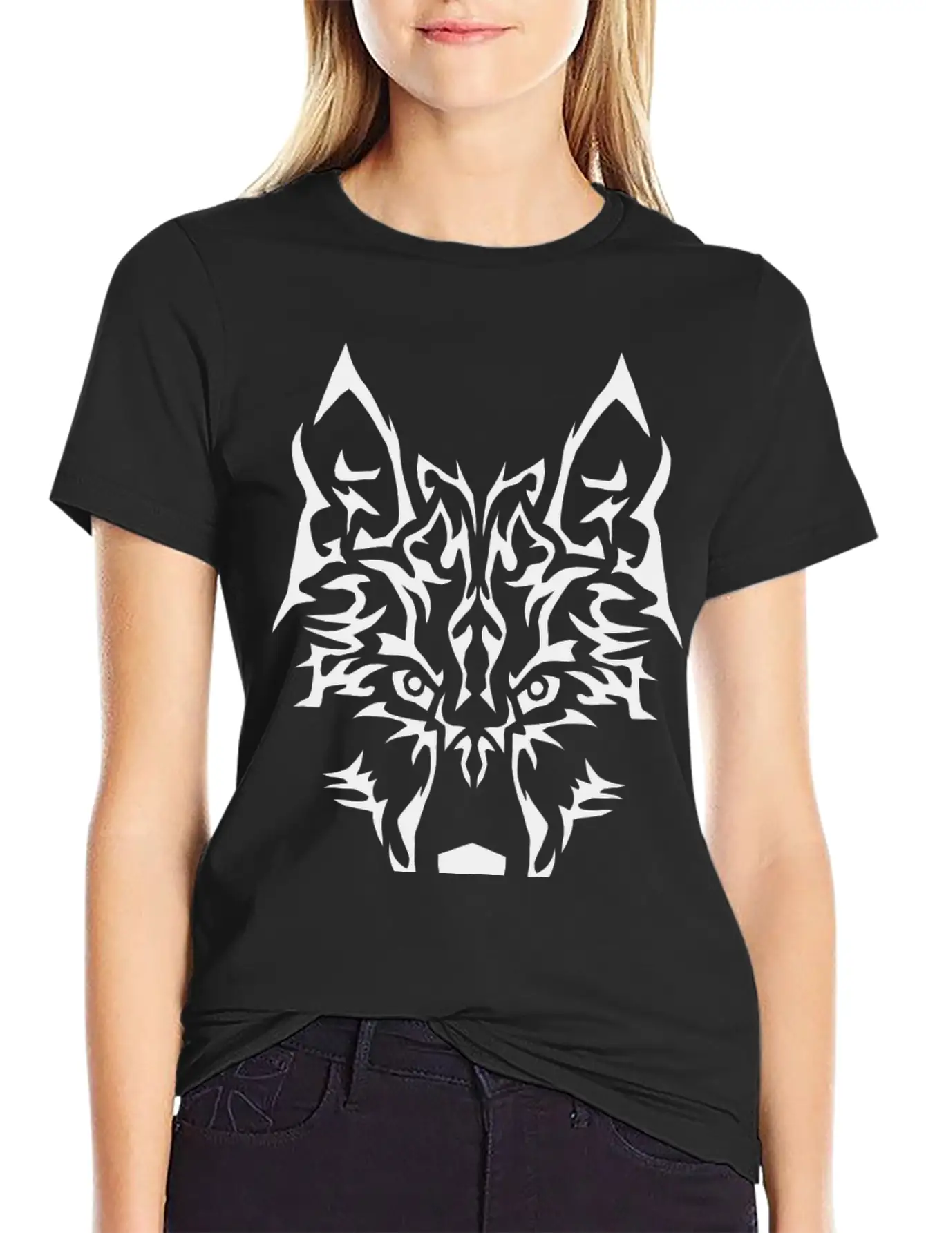 Wolf Wolfes Wolves Tribal85 Unisex Short Sleeve Soft Cotton T-Shirt – Casual Everyday Wear