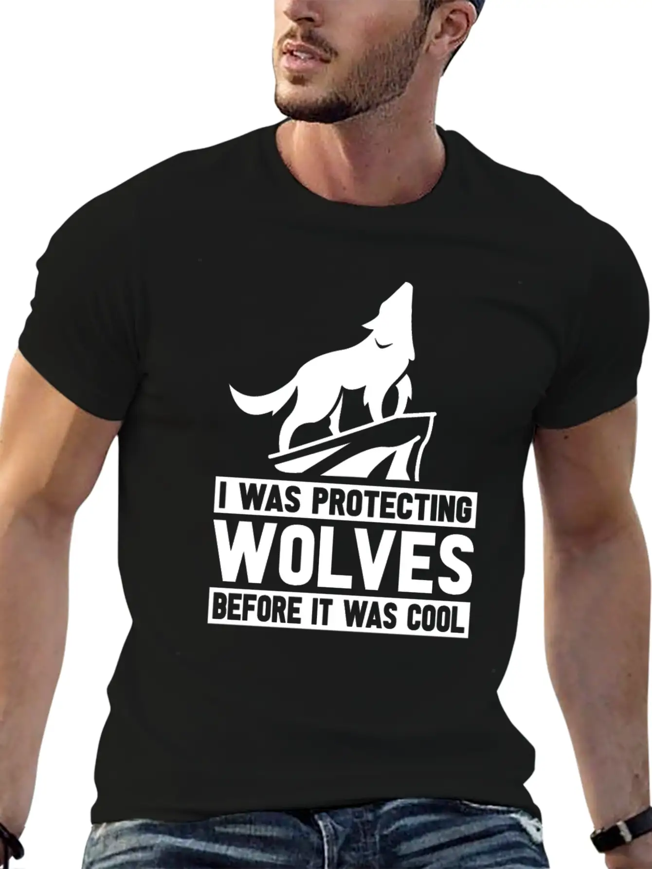 Wolf Wolves Unisex Short Sleeve Soft Cotton T-Shirt – Casual Everyday Wear