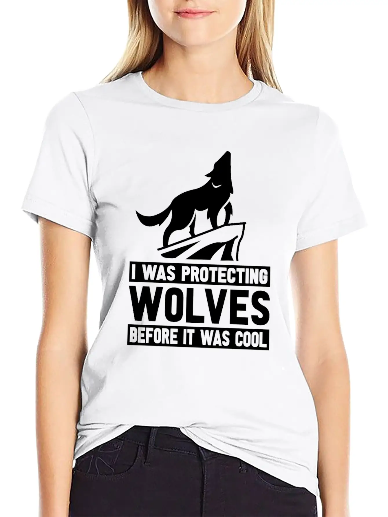 Wolf Wolves Unisex Short Sleeve Soft Cotton T-Shirt – Casual Everyday Wear